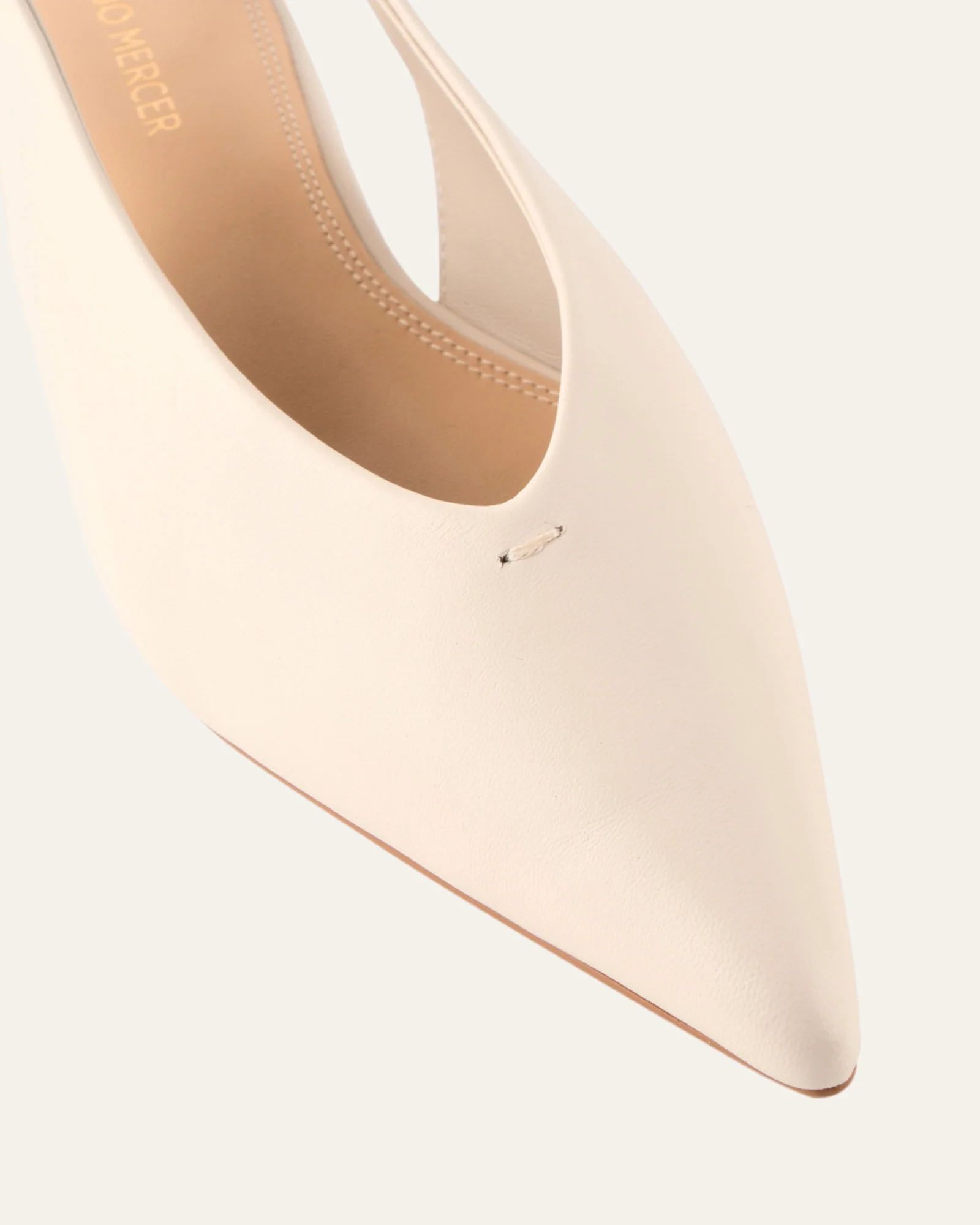 ALBIE DRESS FLATS OFF WHITE LEATHER - Image 3