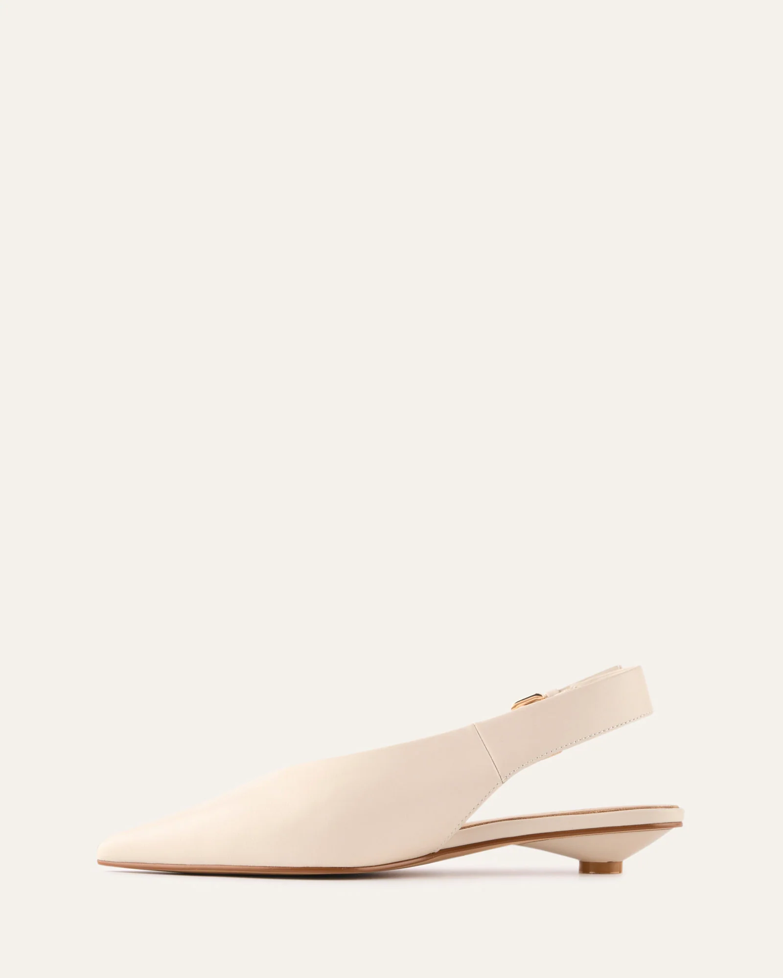 ALBIE DRESS FLATS OFF WHITE LEATHER - Image 5