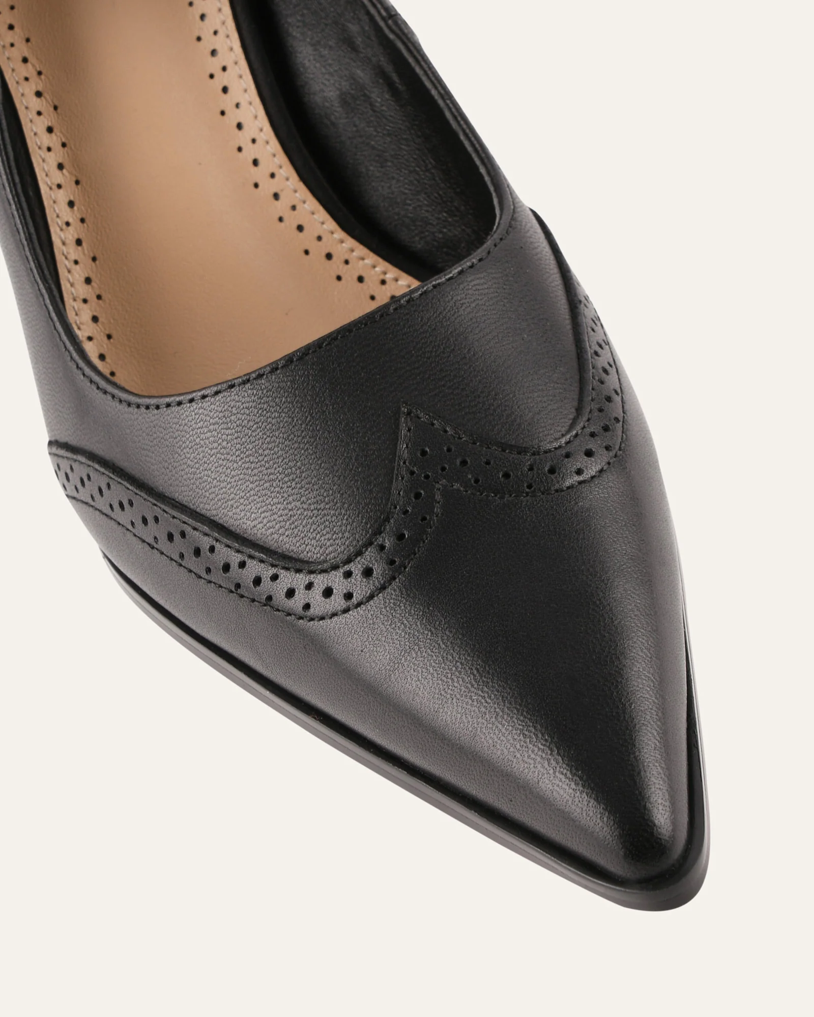 ALICE HIGH HEELS BLACK LEATHER - Image 4