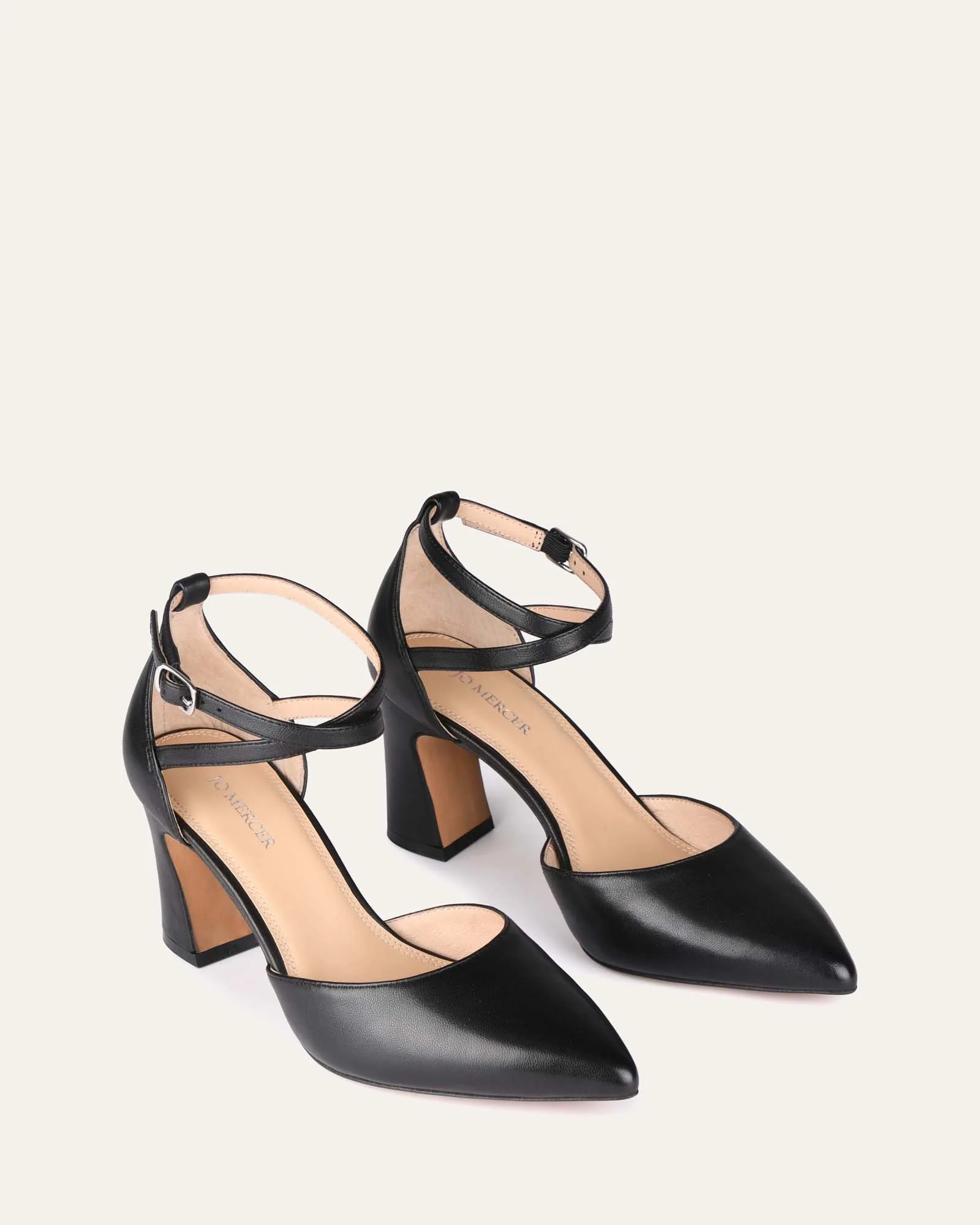 ALMA MID HEELS BLACK LEATHER - Image 3