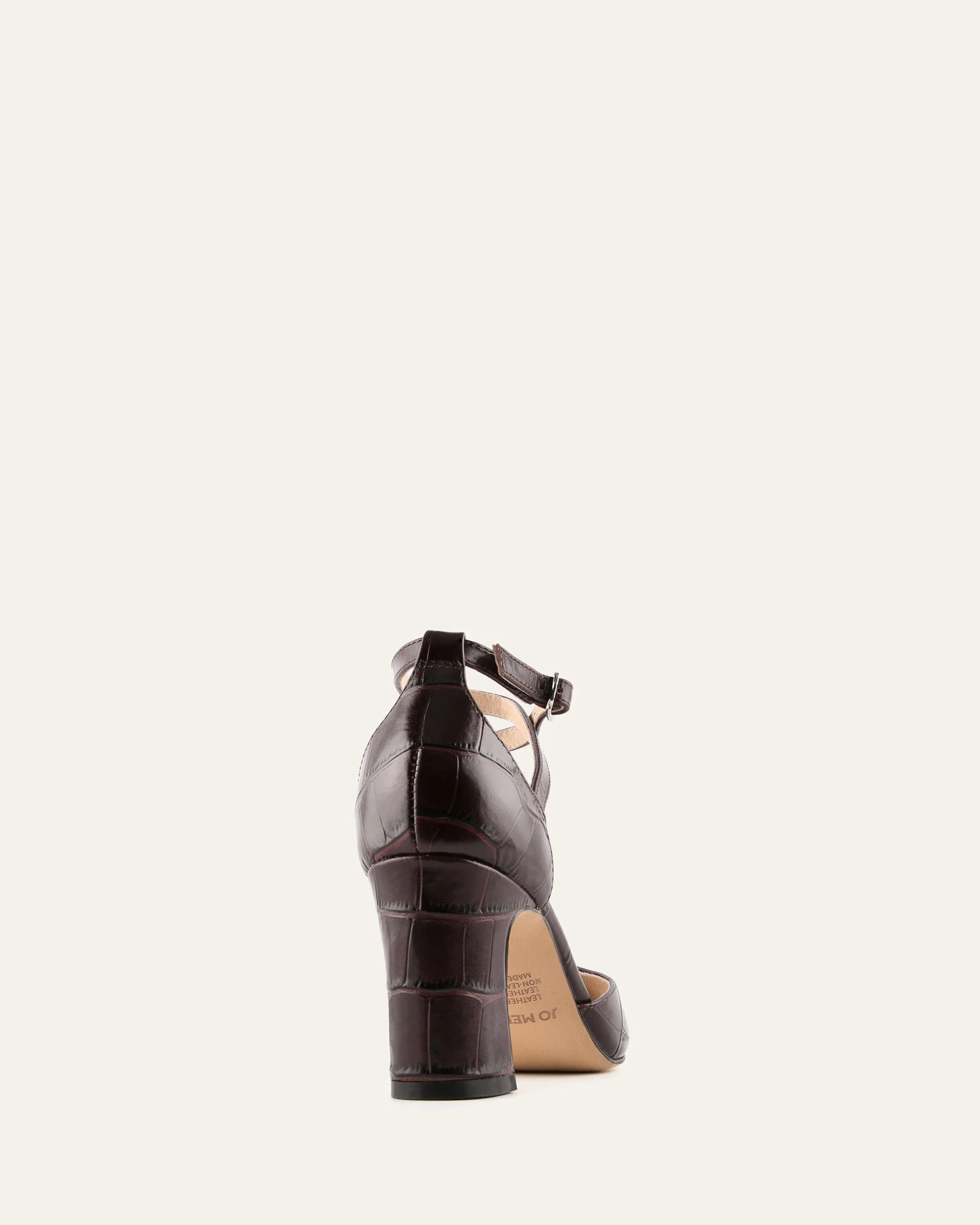 ALMA MID HEELS MAHOGANY CROC - Image 4