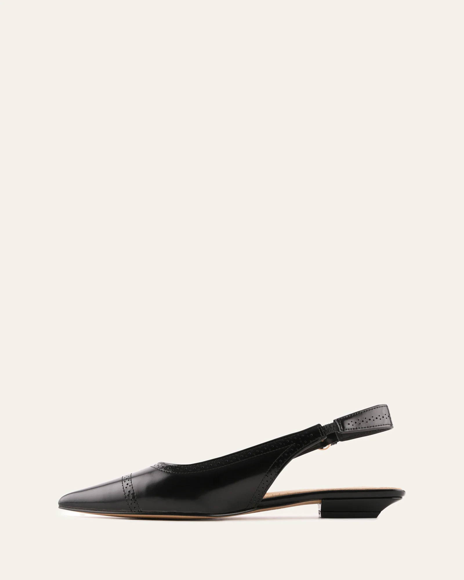 ANWAR DRESS FLATS BLACK LEATHER - Image 6