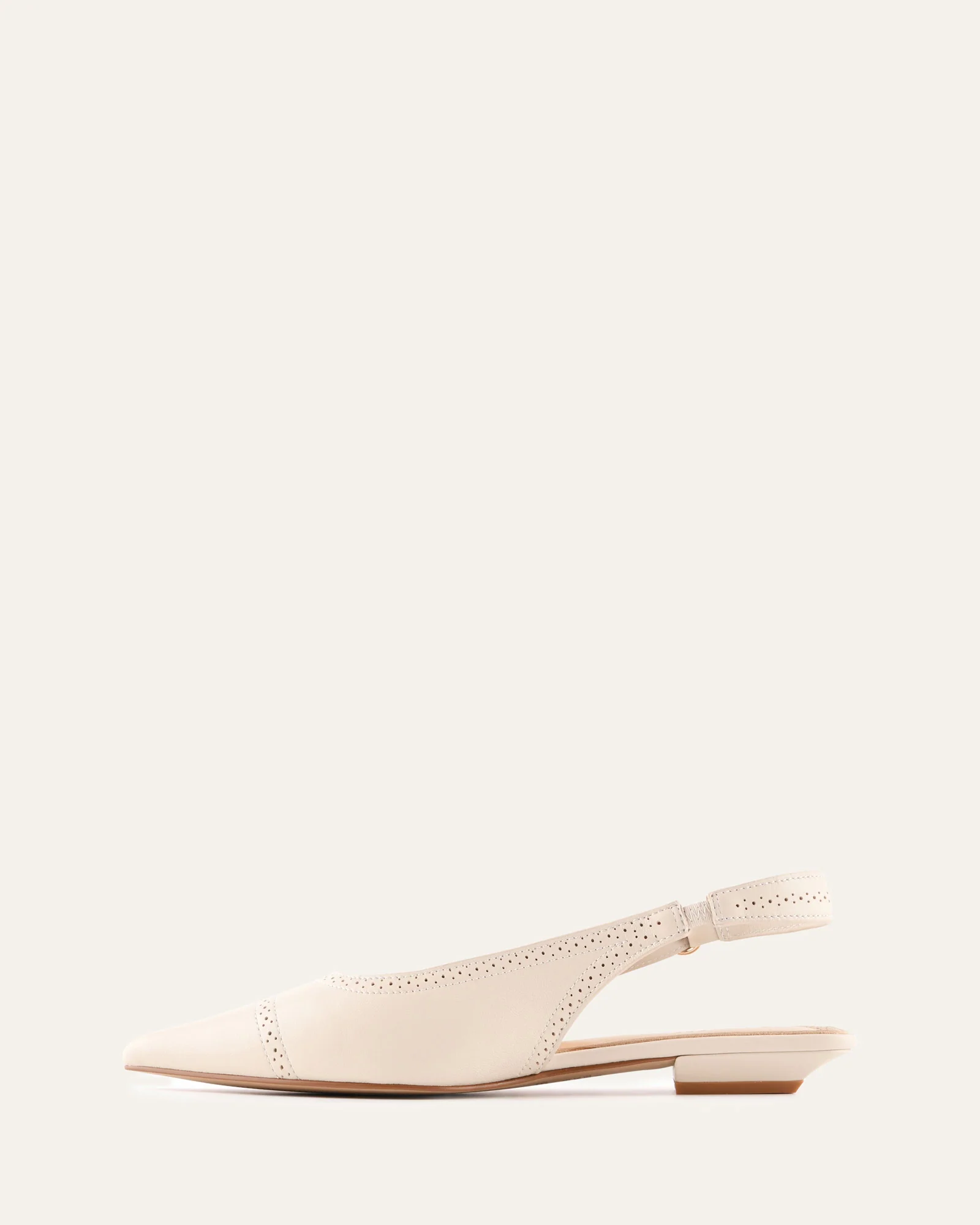 ANWAR DRESS FLATS OFF WHITE LEATHER - Image 5