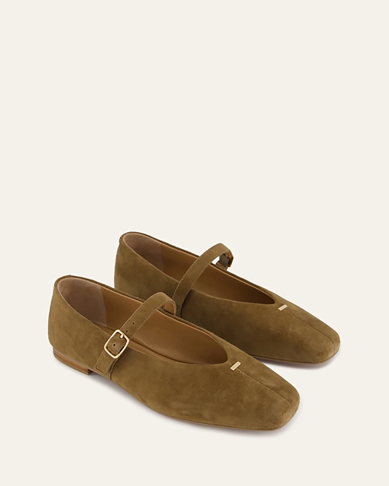 APRIL CASUAL FLATS BARK SUEDE - Image 3