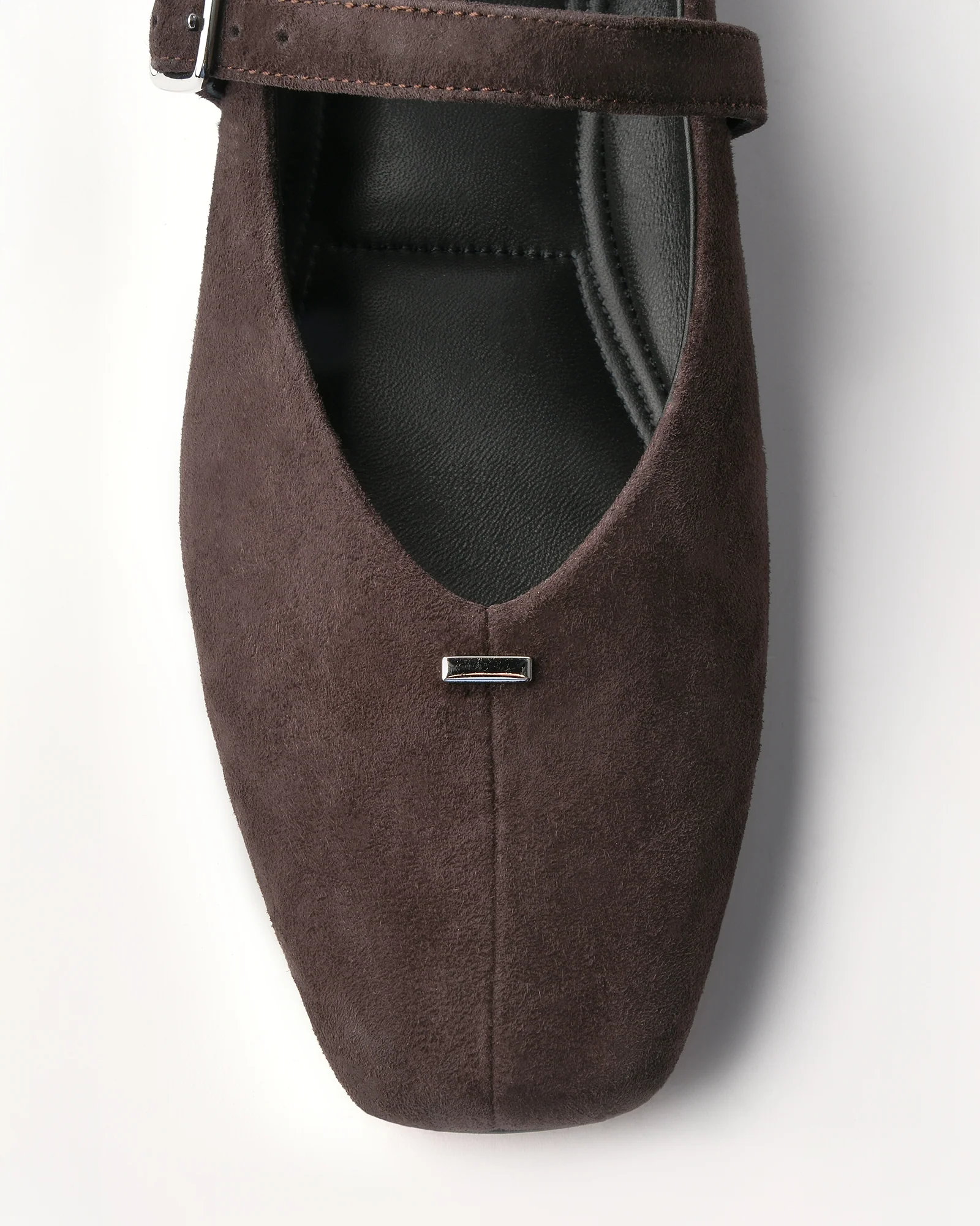 APRIL CASUAL FLATS BITTER CHOC SUEDE - Image 11