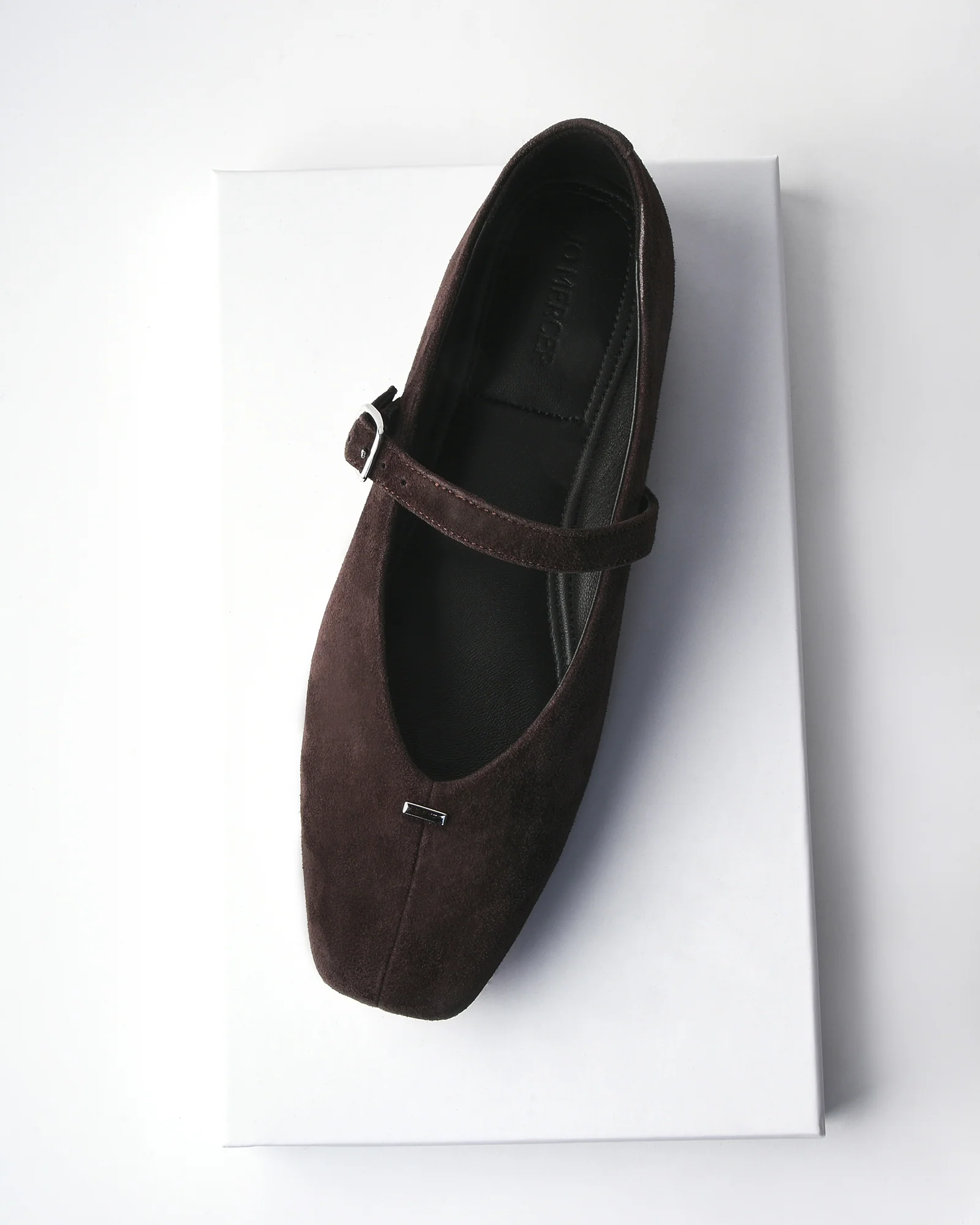 APRIL CASUAL FLATS BITTER CHOC SUEDE - Image 12