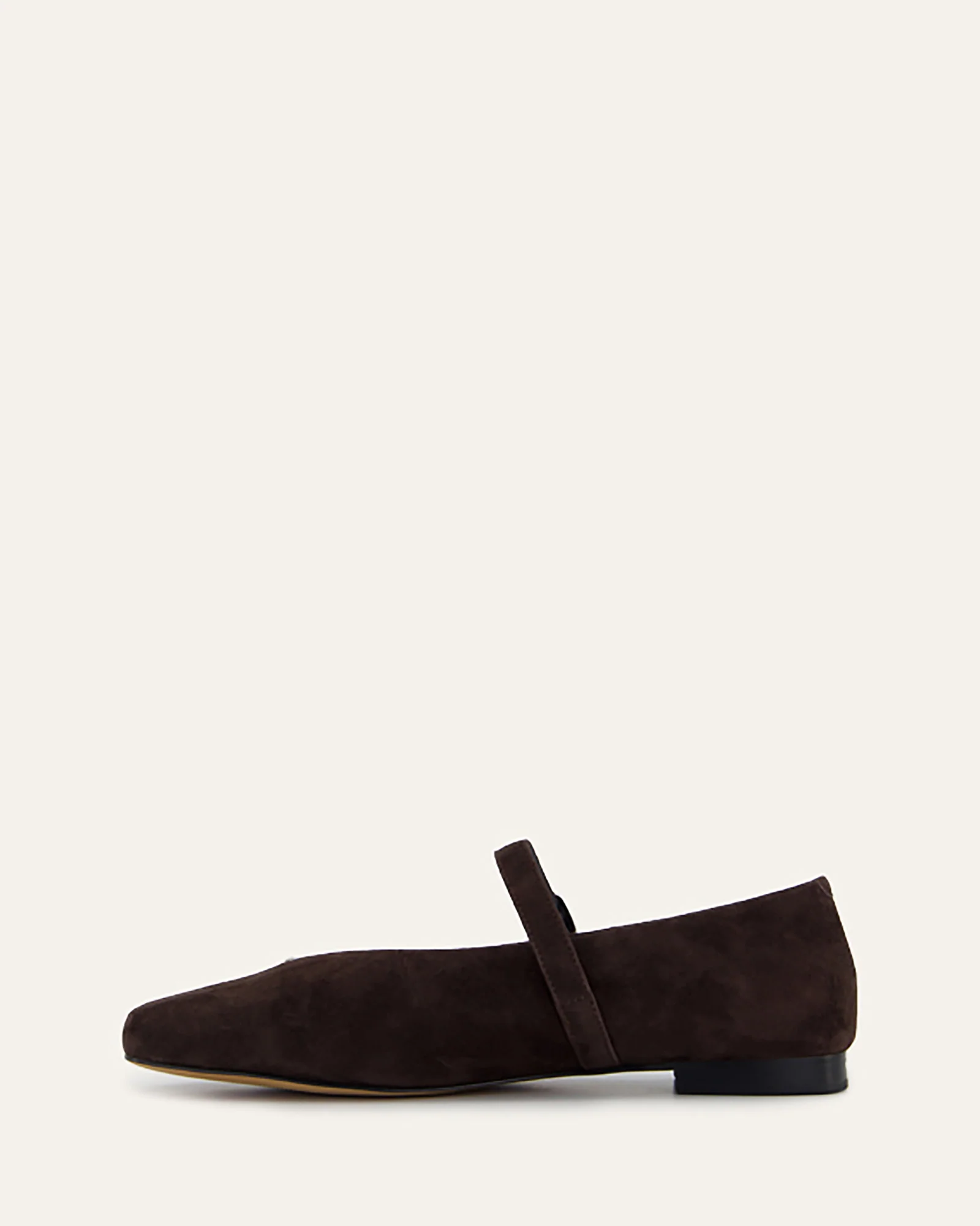 APRIL CASUAL FLATS BITTER CHOC SUEDE - Image 6