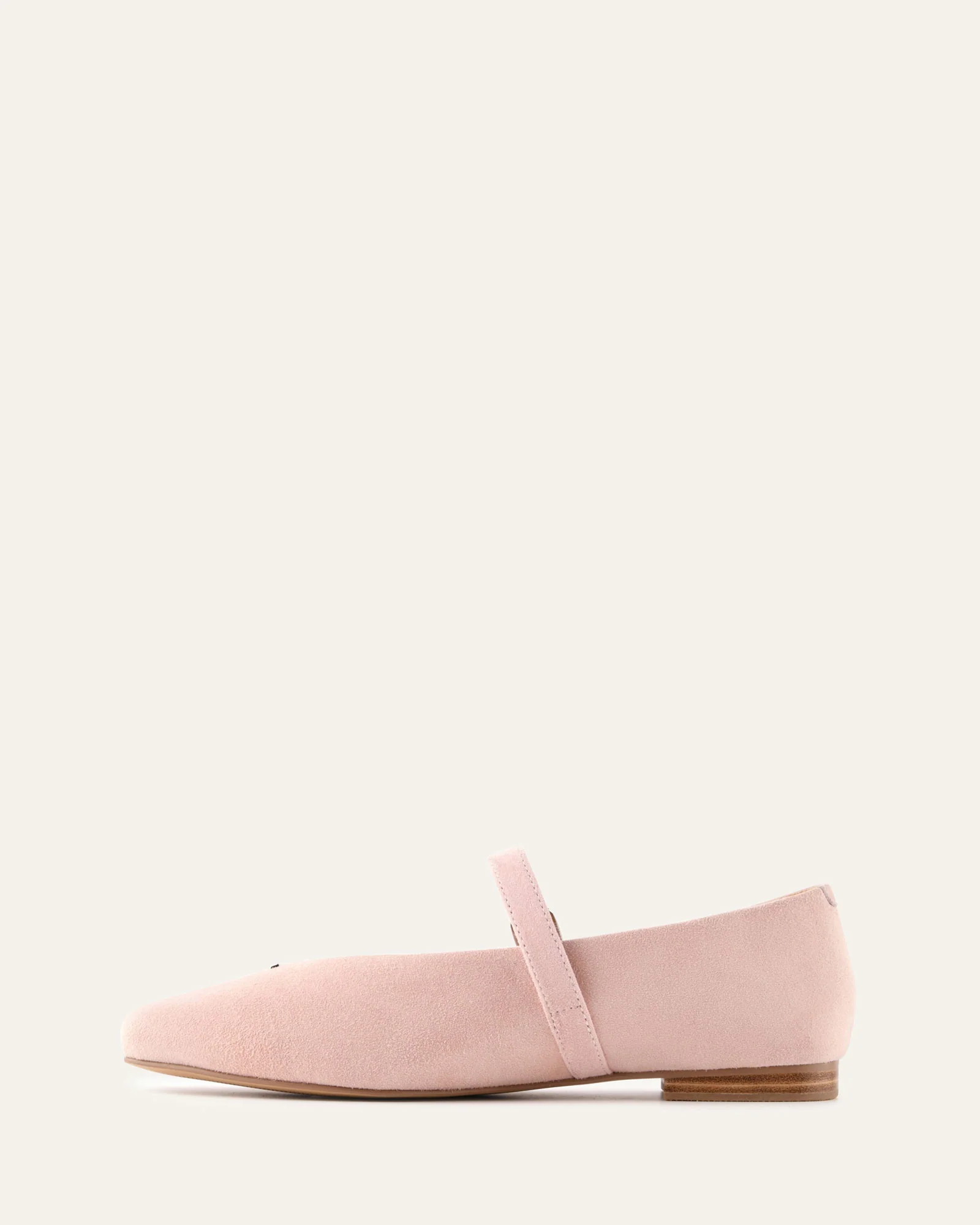 APRIL CASUAL FLATS PALE PINK SUEDE - Image 6