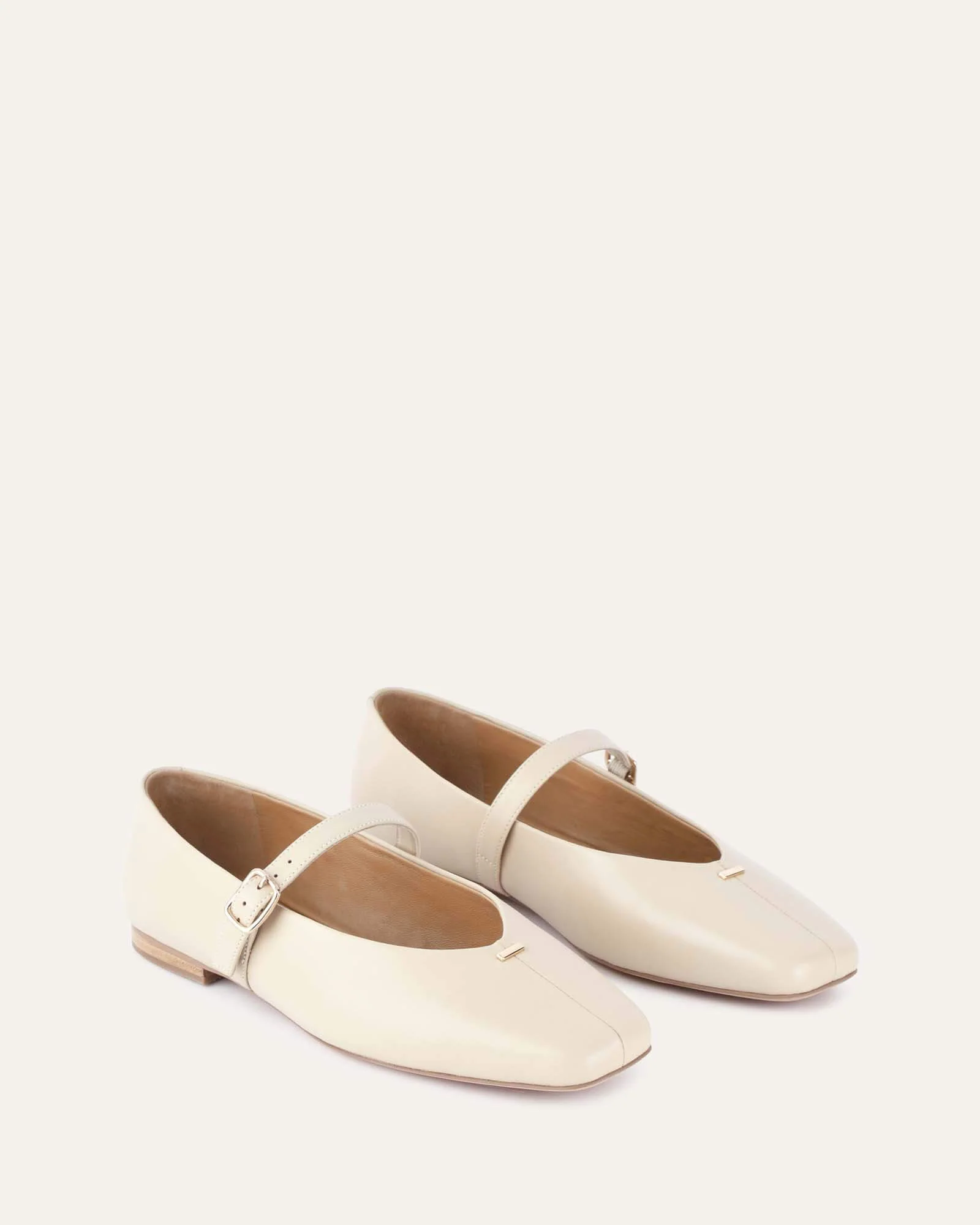 APRIL CASUAL FLATS SAND LEATHER - Image 3