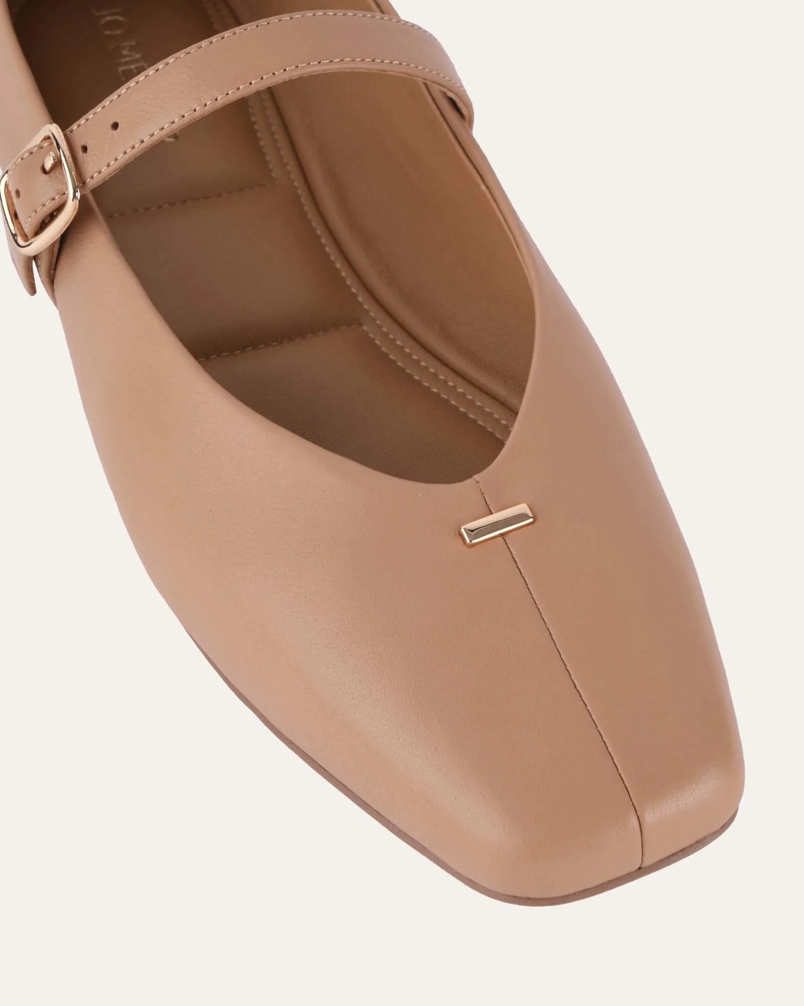 APRIL CASUAL FLATS TAN LEATHER - Image 4