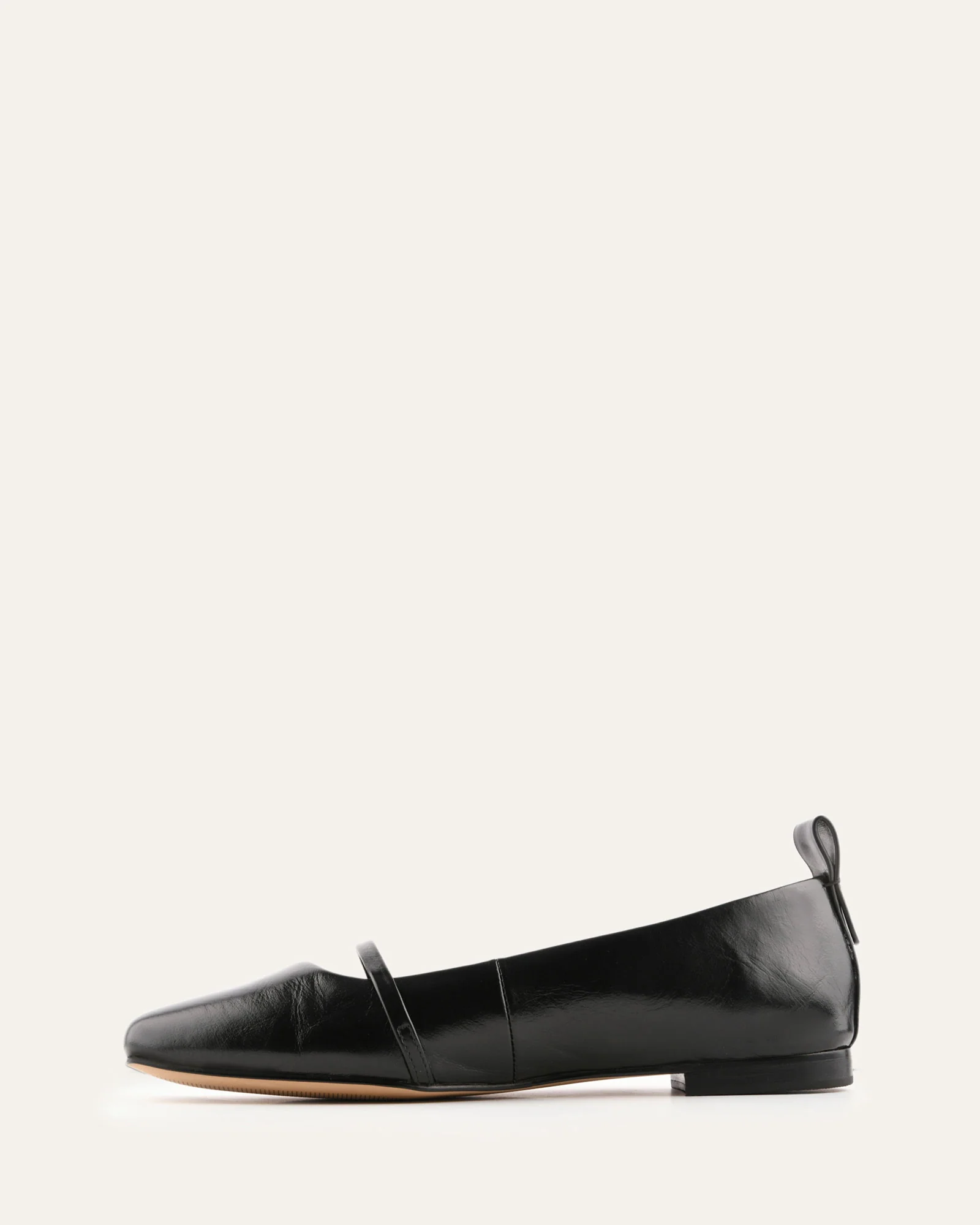 ARDEN DRESS FLATS BLACK LEATHER - Image 5
