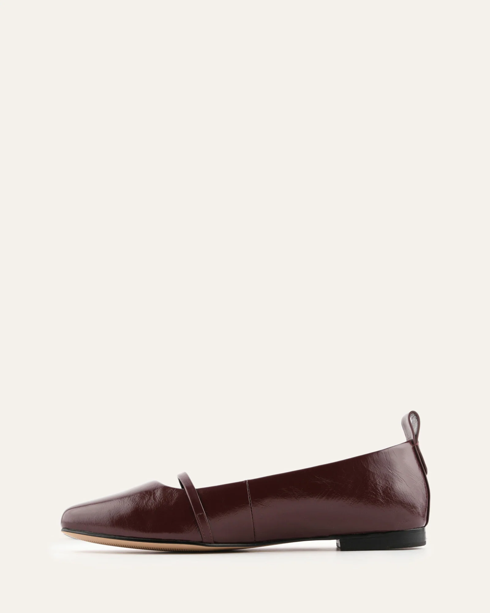 ARDEN DRESS FLATS MERLOT LEATHER - Image 6