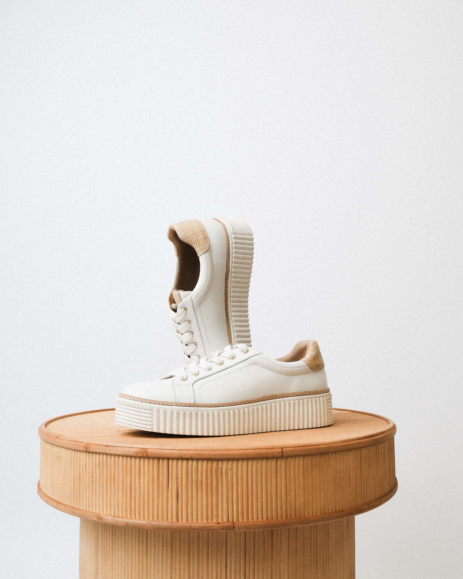 ARIANNA SNEAKERS WHITE RAFFIA - Image 10