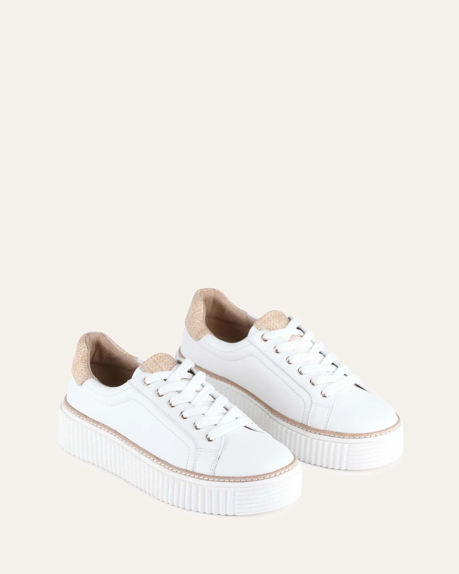 ARIANNA SNEAKERS WHITE RAFFIA - Image 3