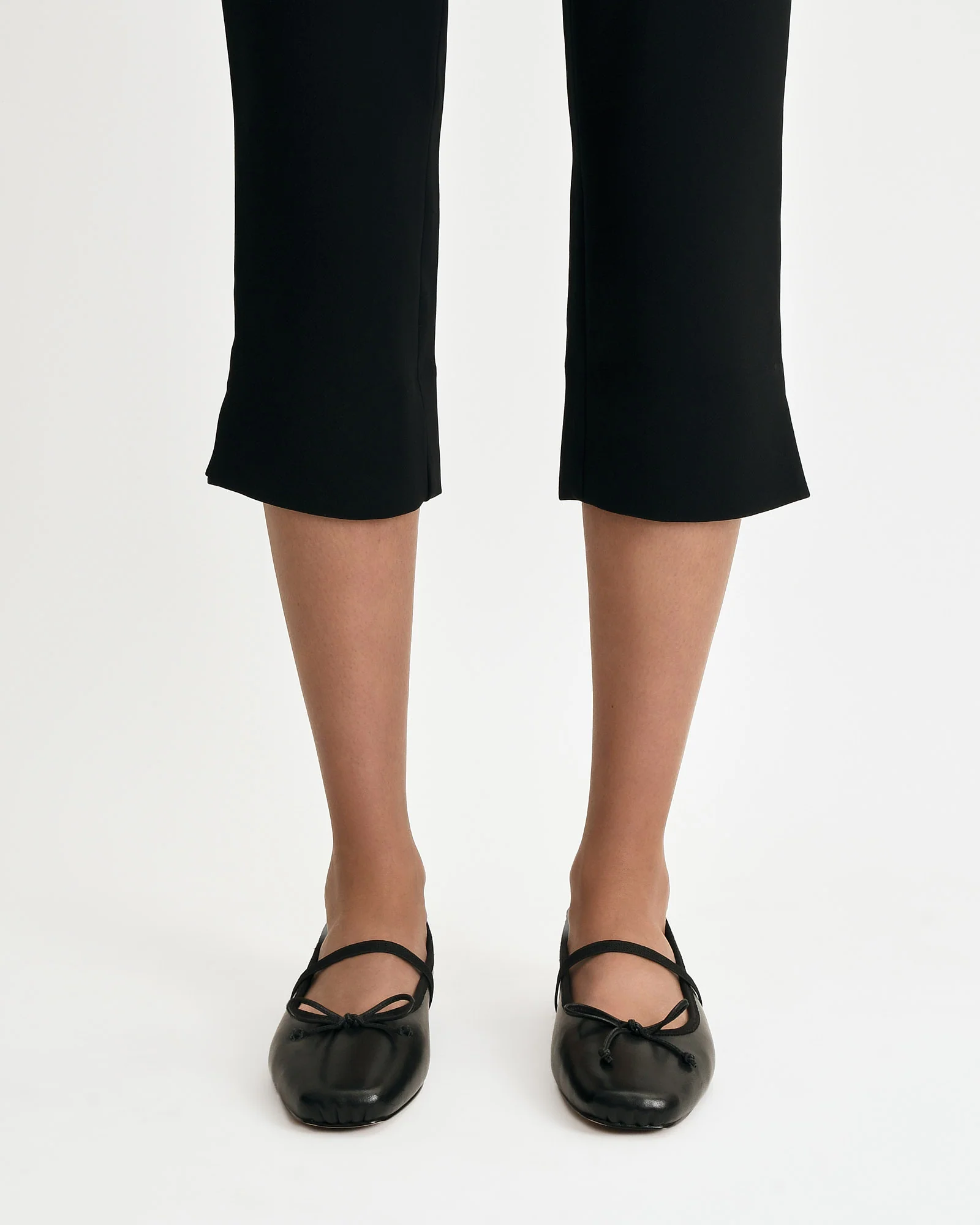 ASHA DRESS FLATS BLACK LEATHER - Image 7