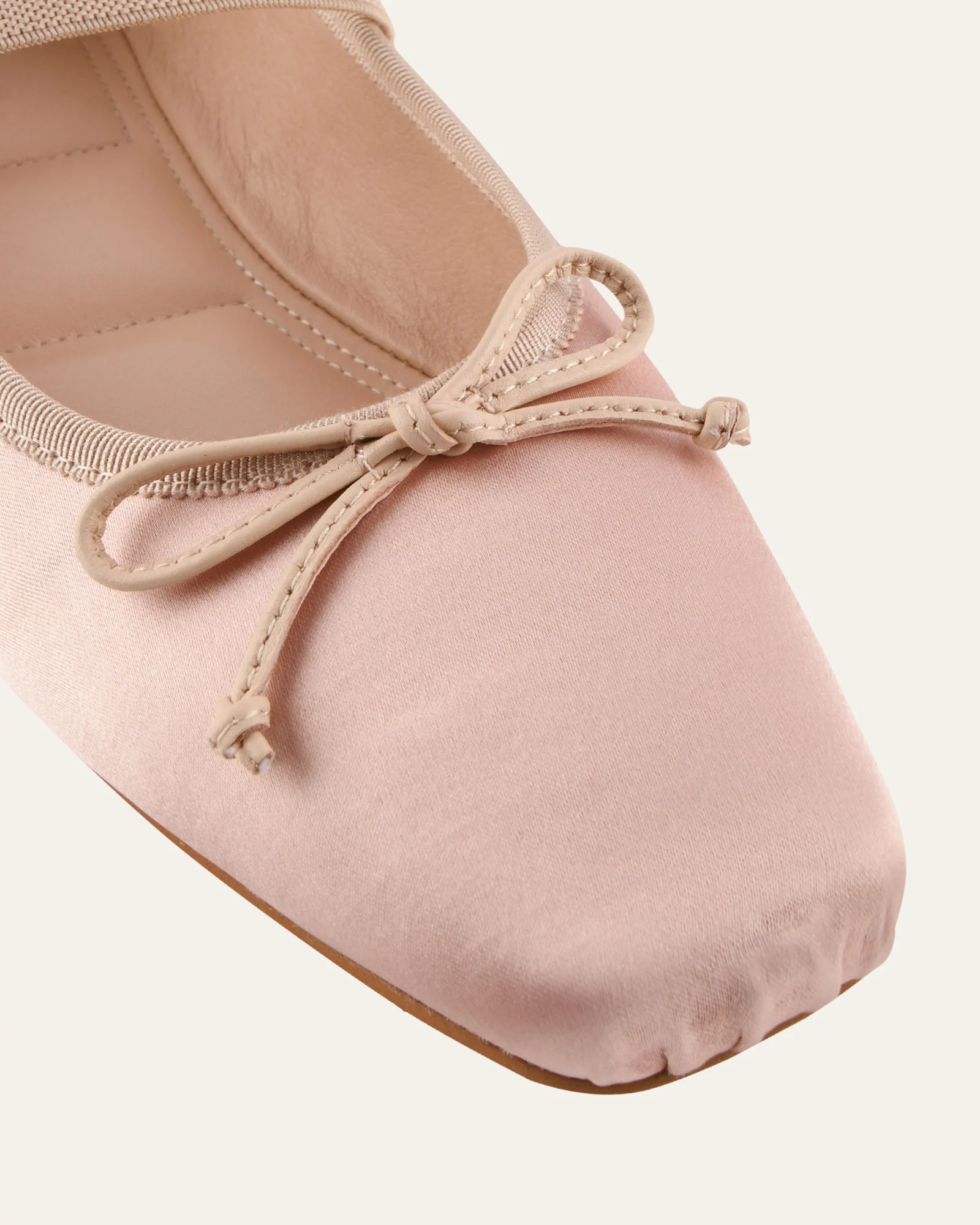 ASHA DRESS FLATS BLUSH SATIN - Image 3