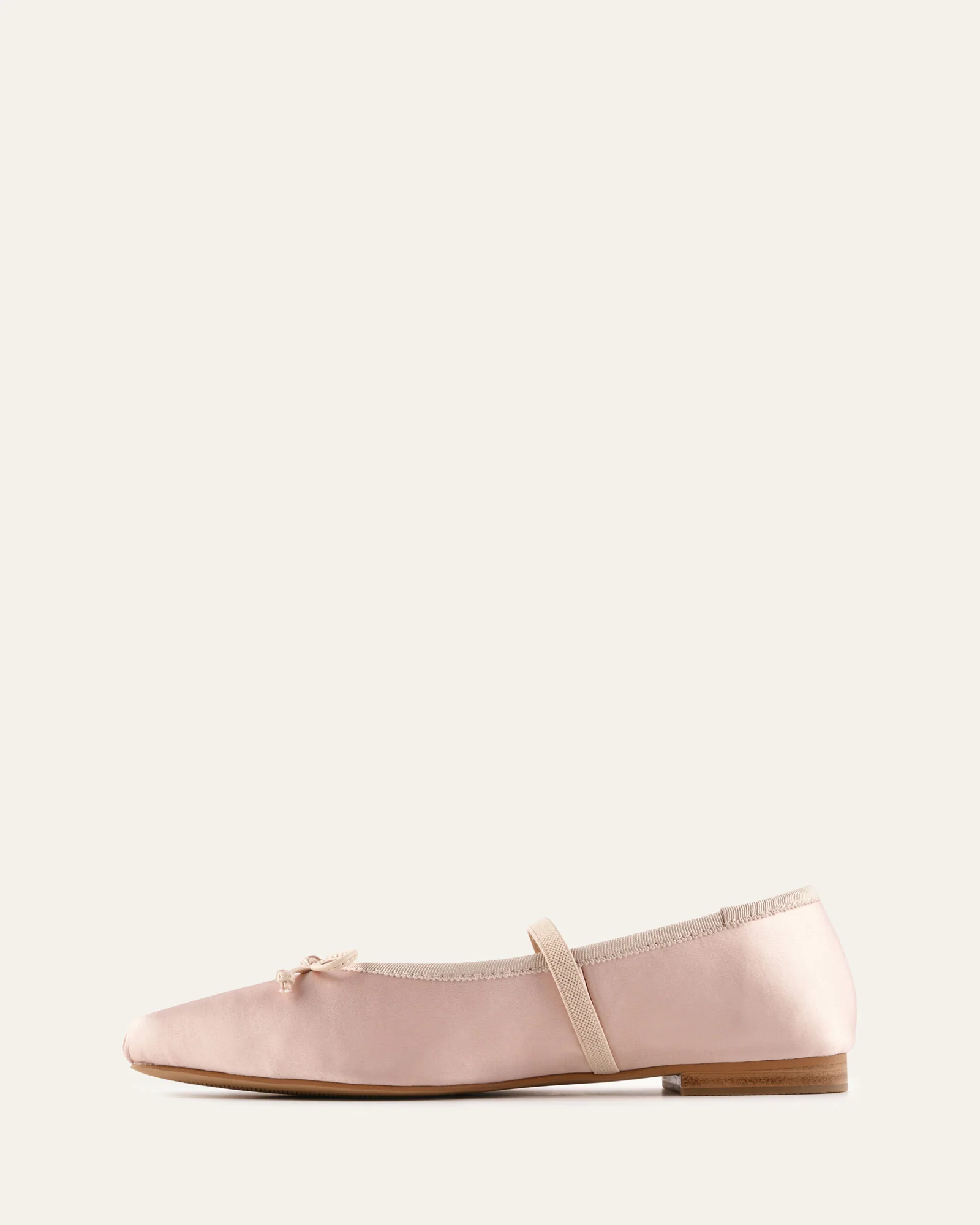 ASHA DRESS FLATS BLUSH SATIN - Image 5