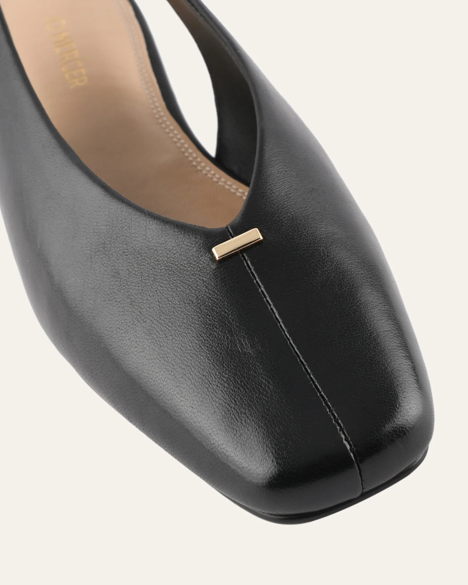 ASHLEE DRESS FLATS BLACK LEATHER - Image 4