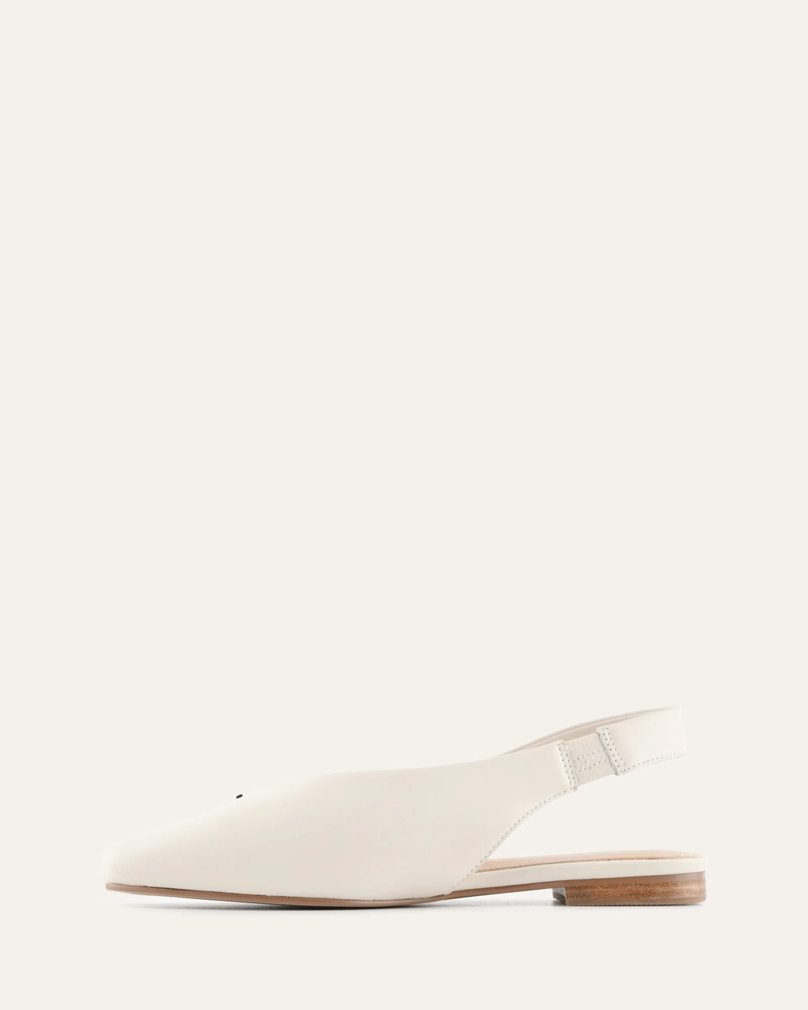 ASHLEE DRESS FLATS OFF WHITE LEATHER - Image 6