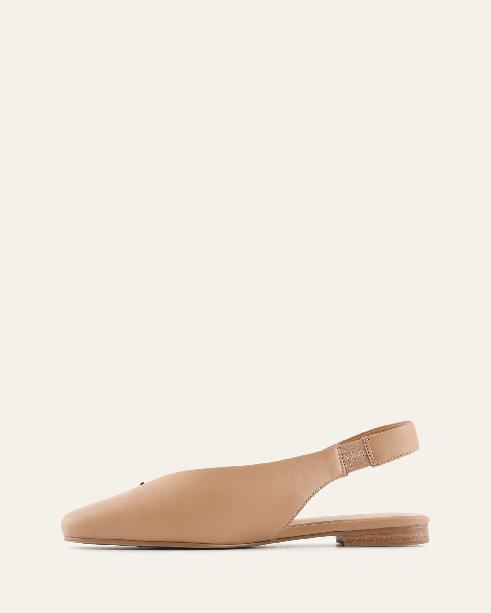 ASHLEE DRESS FLATS TAN LEATHER - Image 6