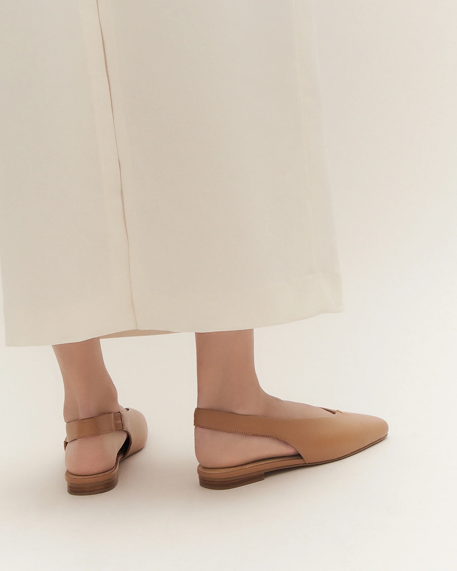 ASHLEE DRESS FLATS TAN LEATHER - Image 8