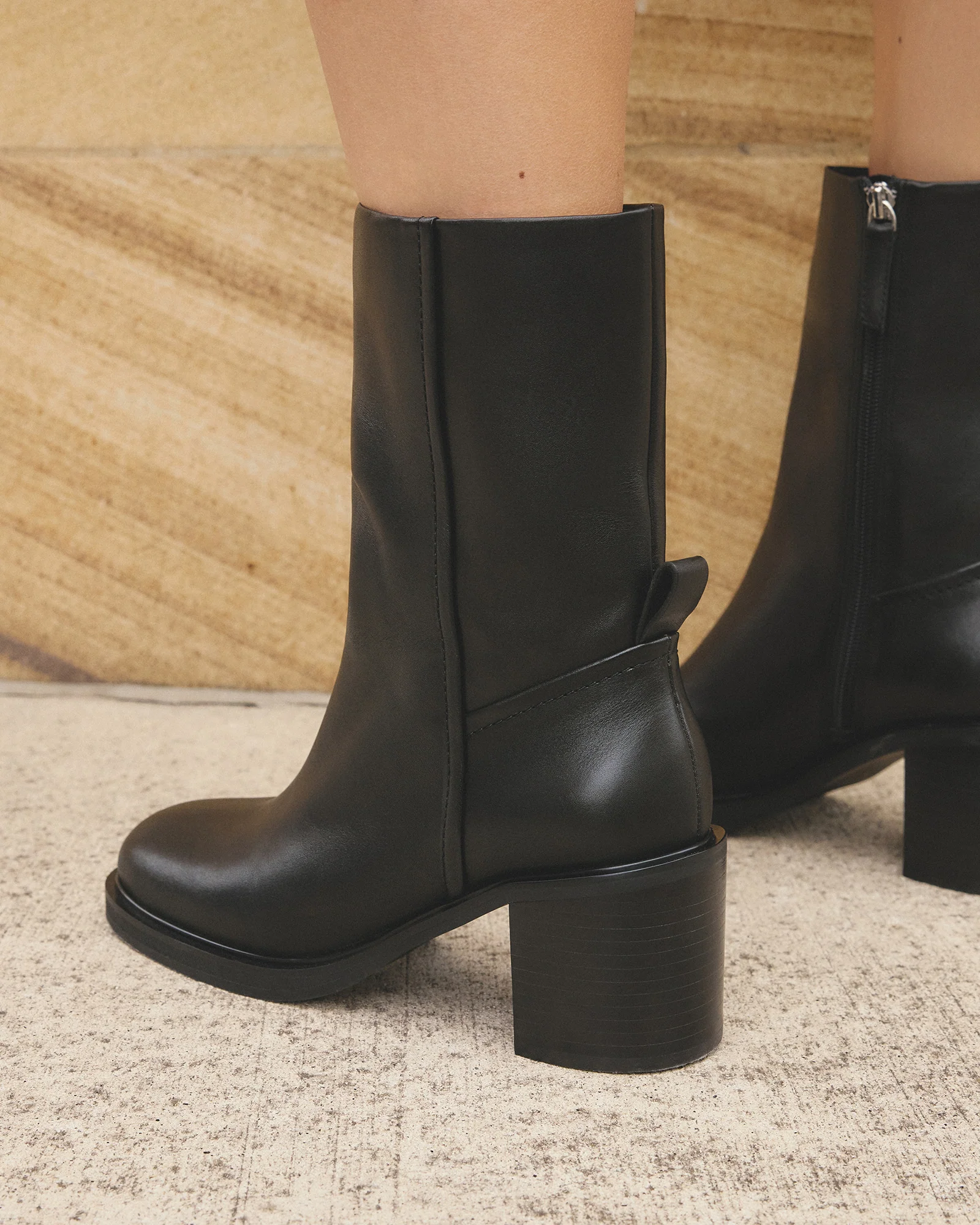 ATTICUS CALF BOOTS BLACK LEATHER - Image 3