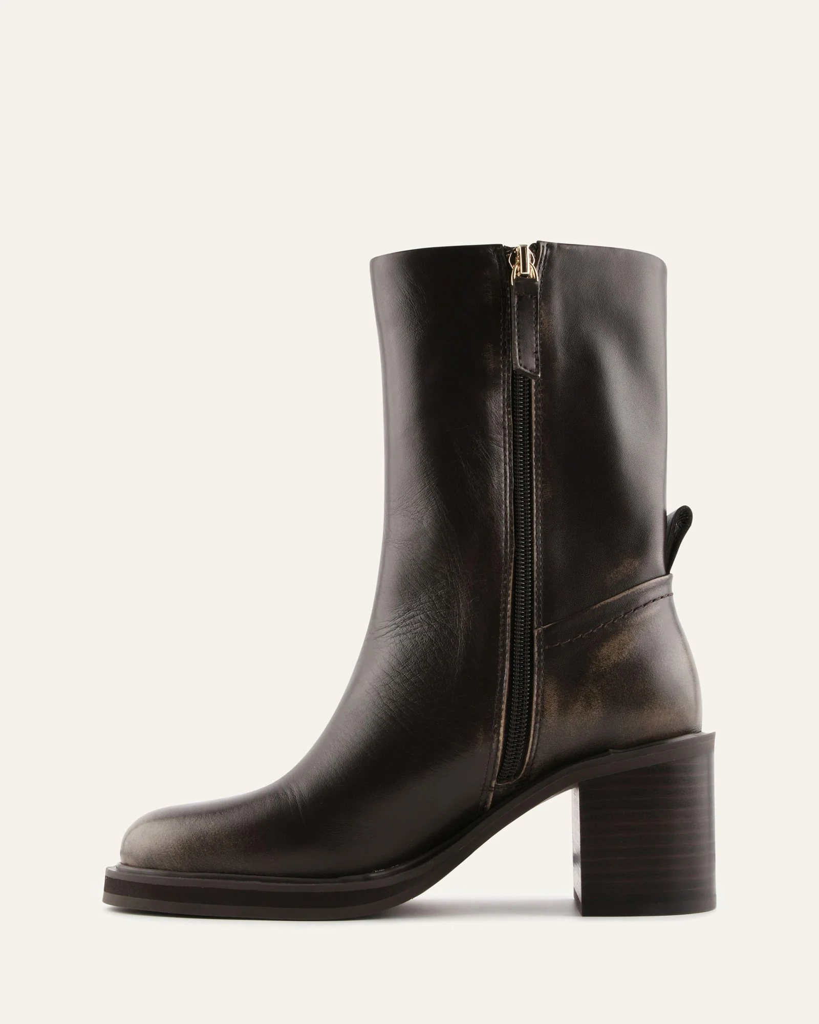 ATTICUS CALF BOOTS BROWN LEATHER - Image 7