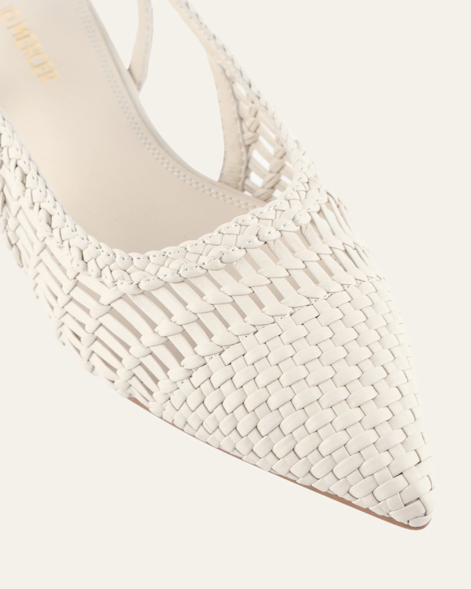 AUBREY DRESS FLATS OFF WHITE LEATHER - Image 4