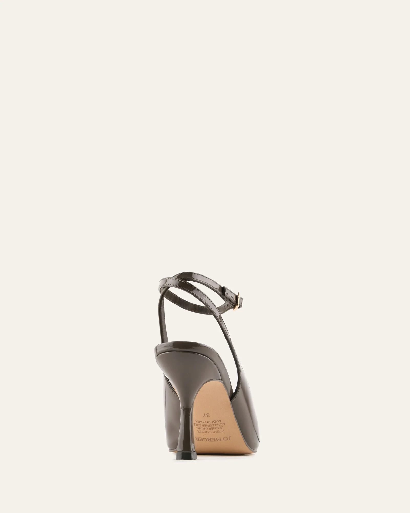 AVA HIGH HEELS DARK OLIVE PATENT - Image 4