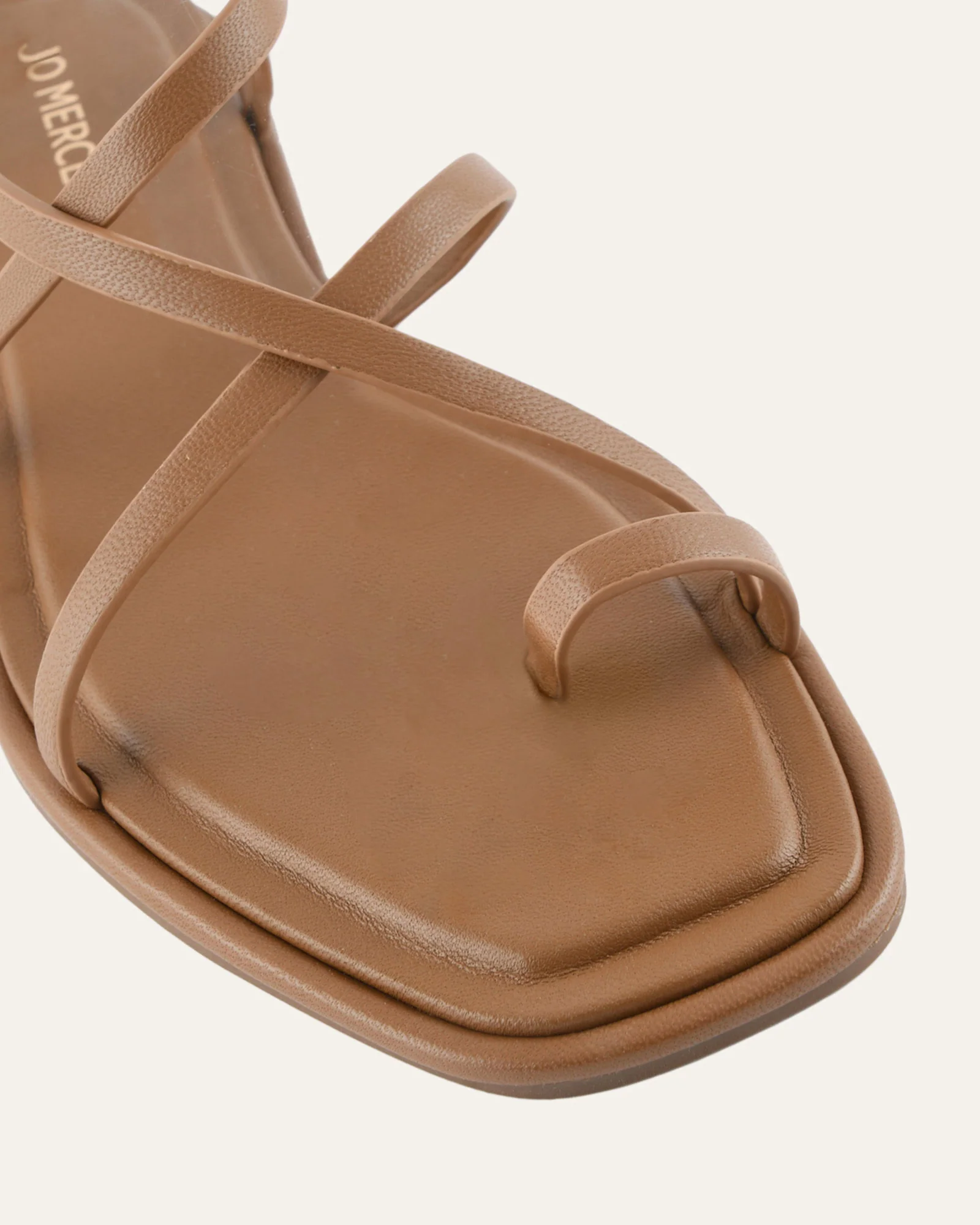 AVEN FLAT SANDALS TUSCAN TAN LEATHER - Image 4