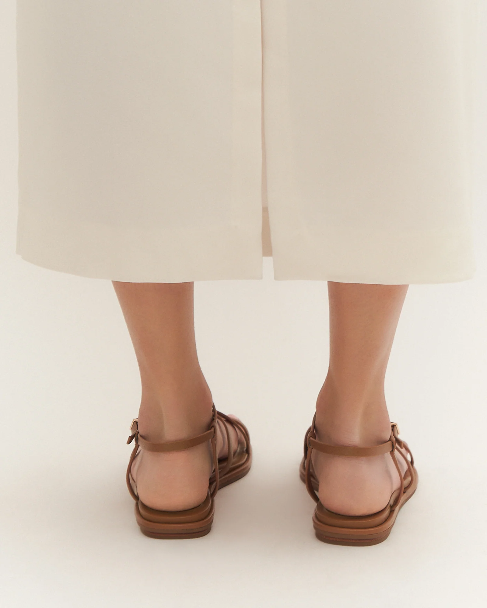 AVEN FLAT SANDALS TUSCAN TAN LEATHER - Image 7
