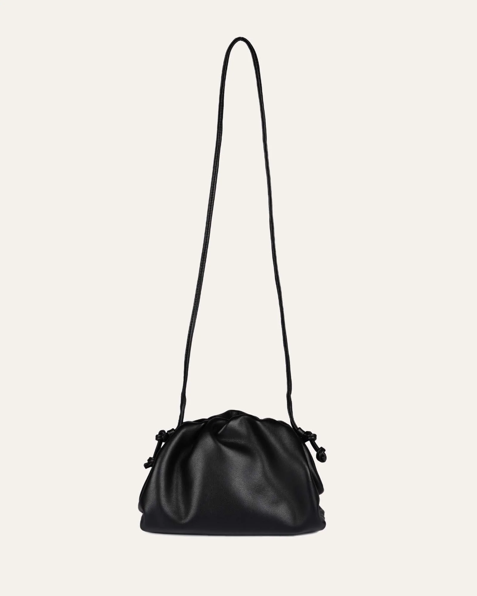 BAMBIE CROSS BODY BAG BLACK LEATHER - Image 5