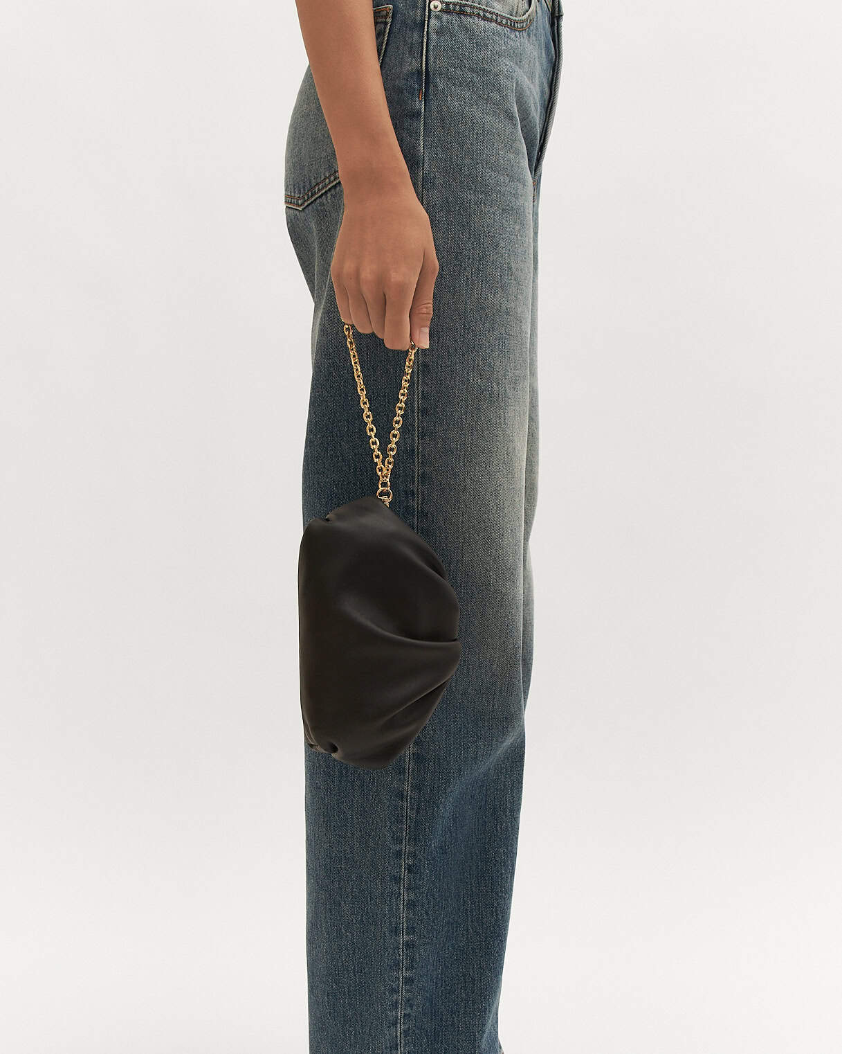 BAMBINI CLUTCH BAG BLACK LEATHER - Image 7