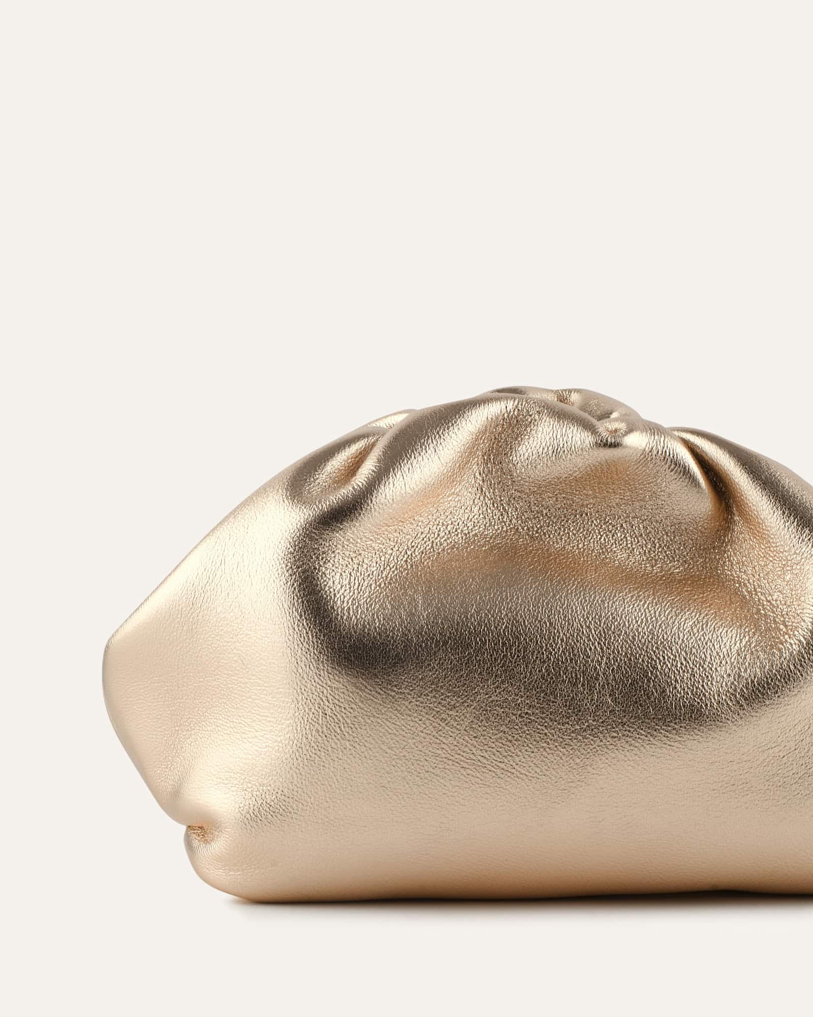 BAMBINI CLUTCH BAG GOLD LEATHER - Image 3