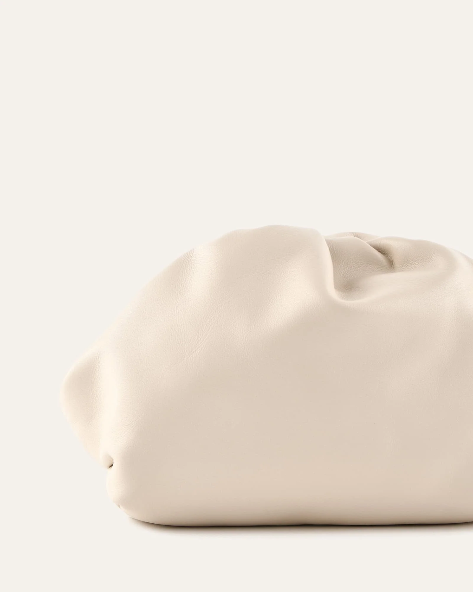 BAMBINI CLUTCH BAG OFF WHITE LEATHER - Image 3