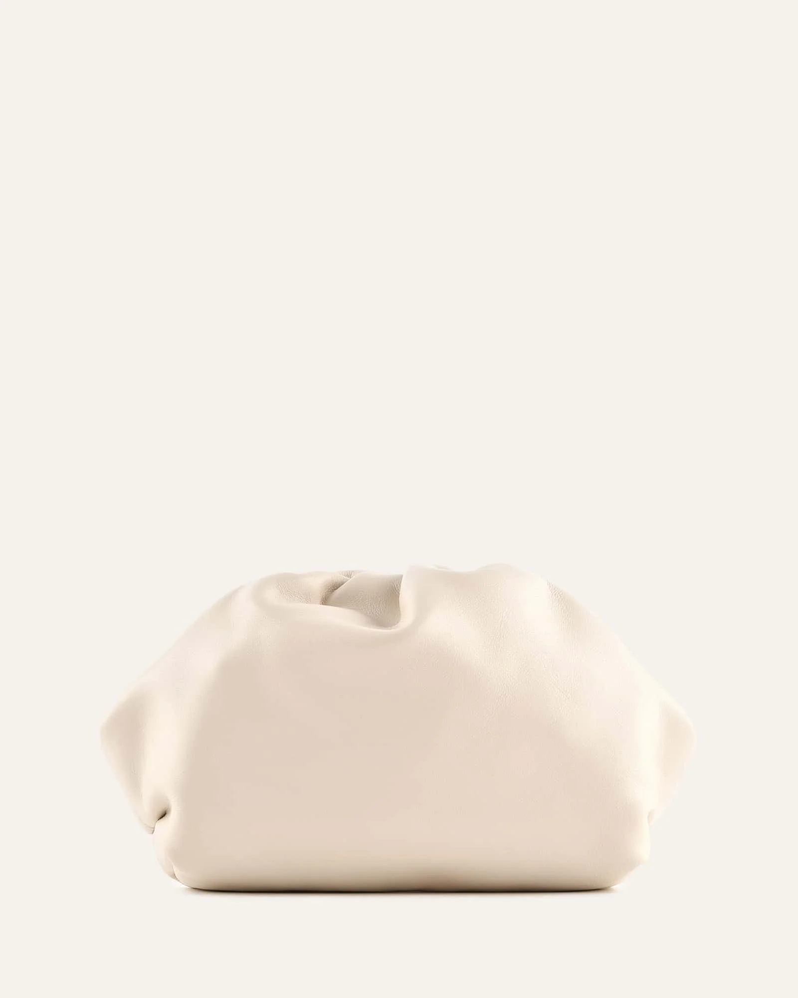 BAMBINI CLUTCH BAG OFF WHITE LEATHER - Image 4