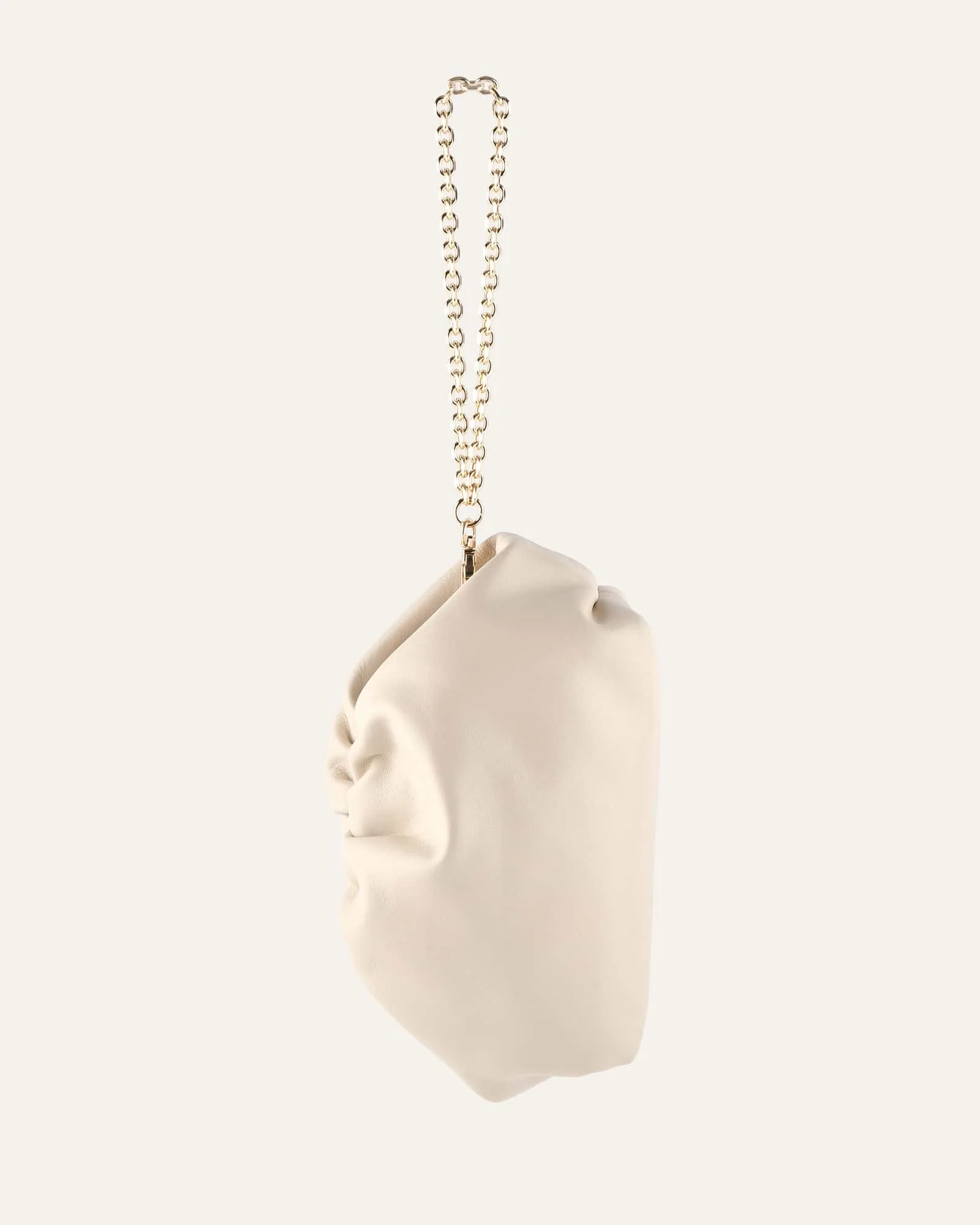 BAMBINI CLUTCH BAG OFF WHITE LEATHER - Image 6