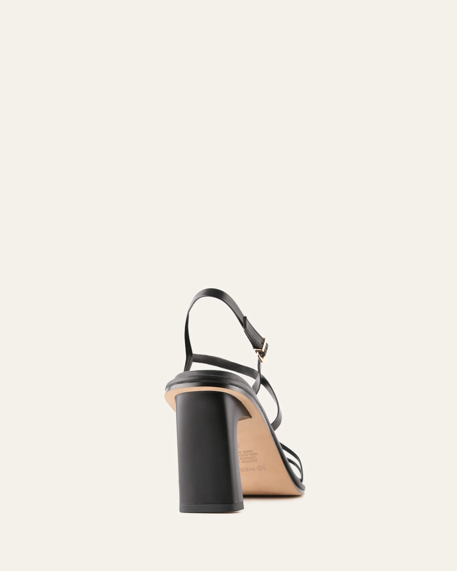 BASK HIGH HEEL SANDALS BLACK LEATHER - Image 5