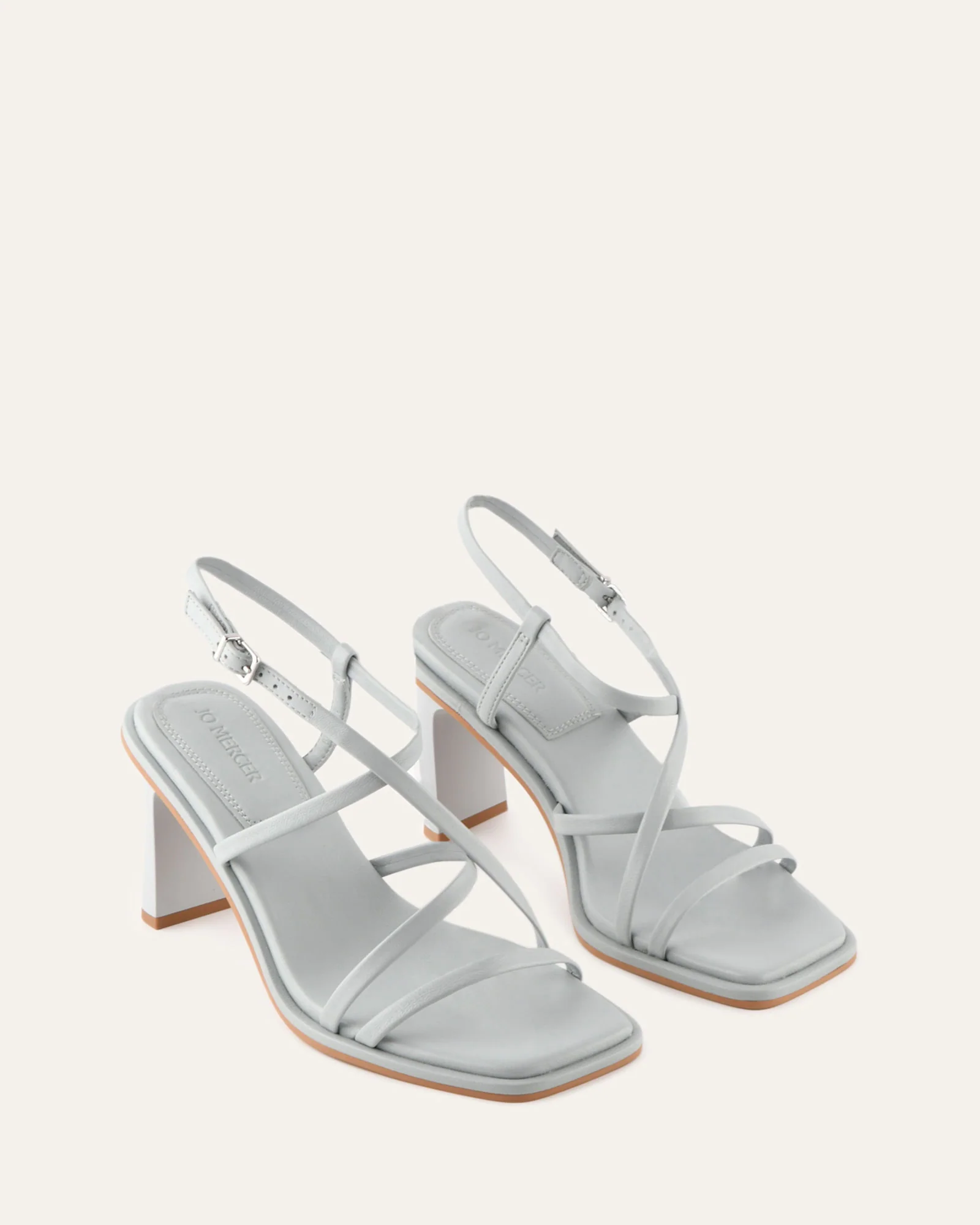 BASK HIGH HEEL SANDALS DUSK BLUE LEATHER - Image 3