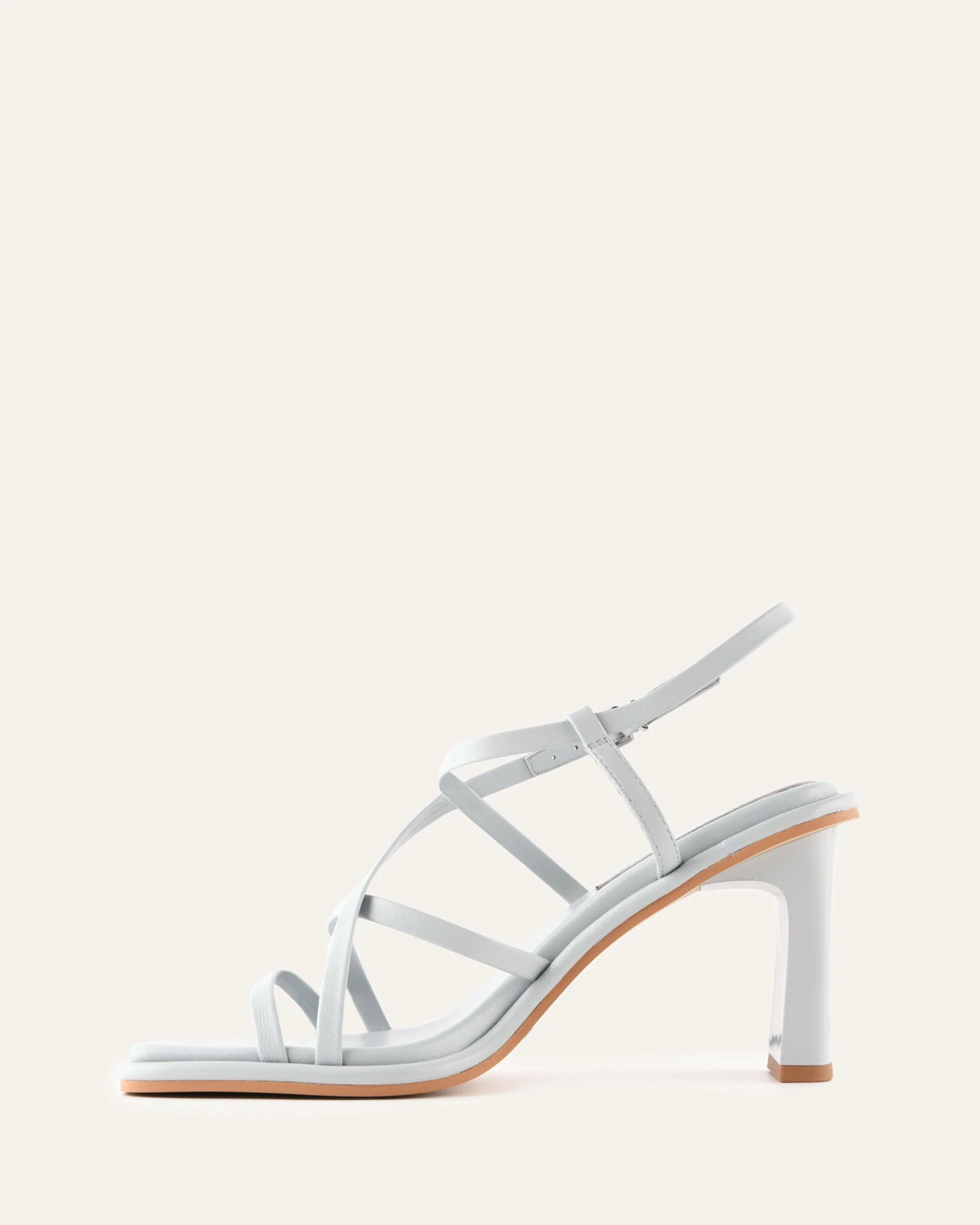 BASK HIGH HEEL SANDALS DUSK BLUE LEATHER - Image 6