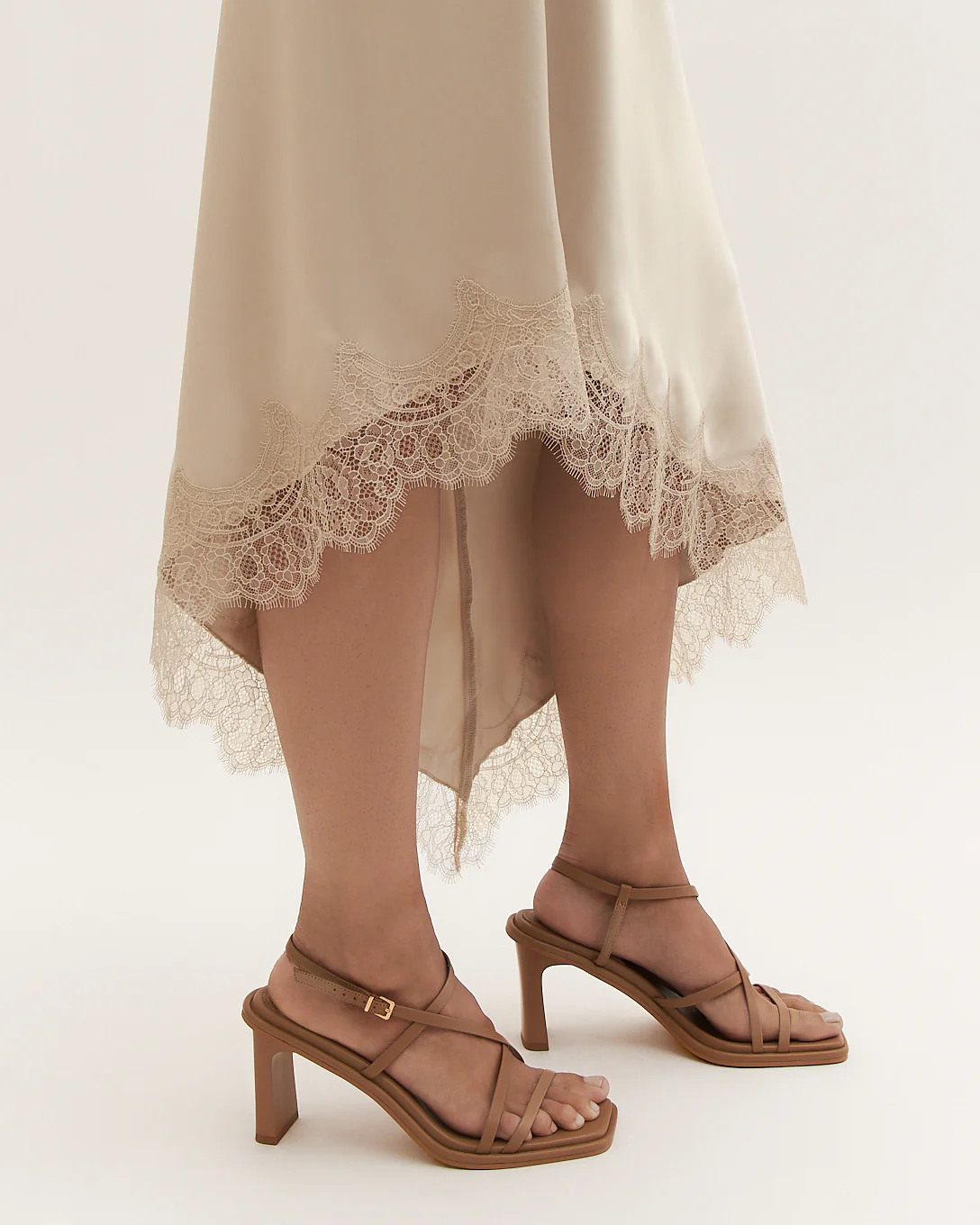 BASK HIGH HEEL SANDALS TAN LEATHER - Image 2