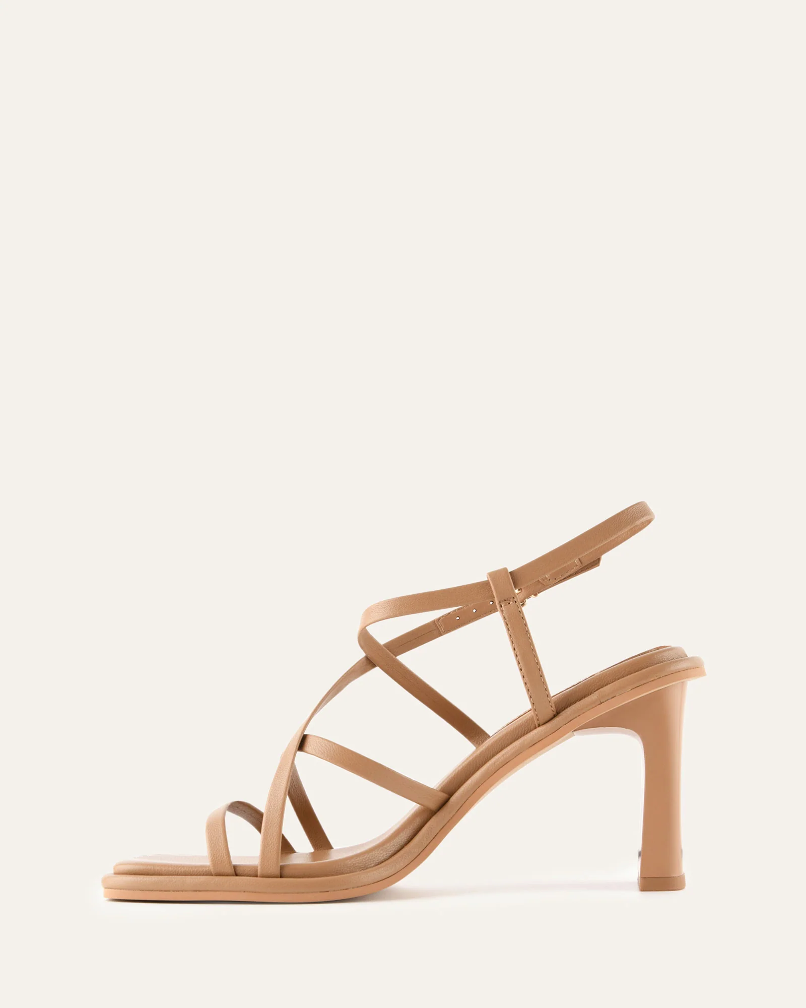 BASK HIGH HEEL SANDALS TAN LEATHER - Image 6