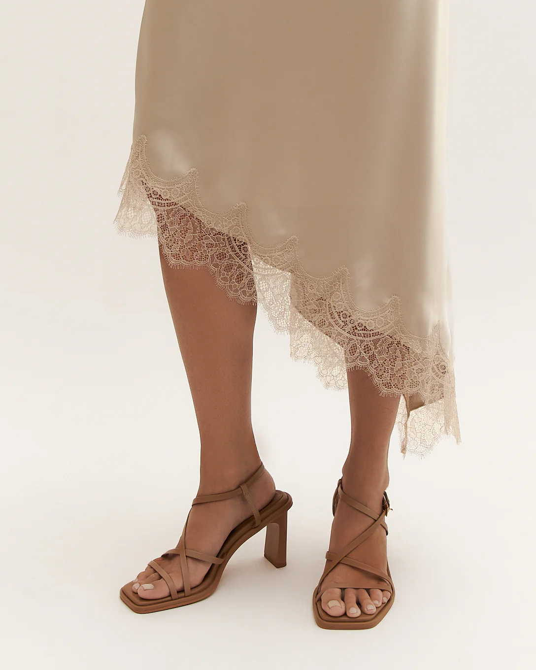 BASK HIGH HEEL SANDALS TAN LEATHER - Image 7