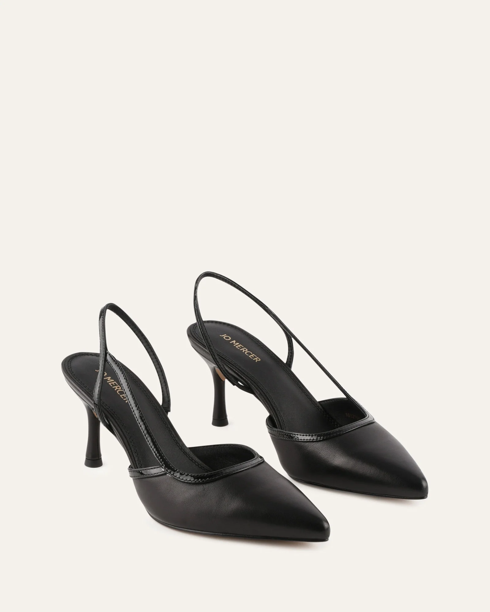 BECK MID HEELS BLACK LEATHER - Image 3