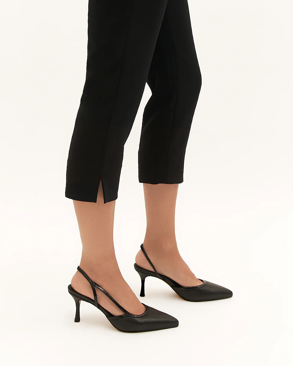 BECK MID HEELS BLACK LEATHER - Image 7