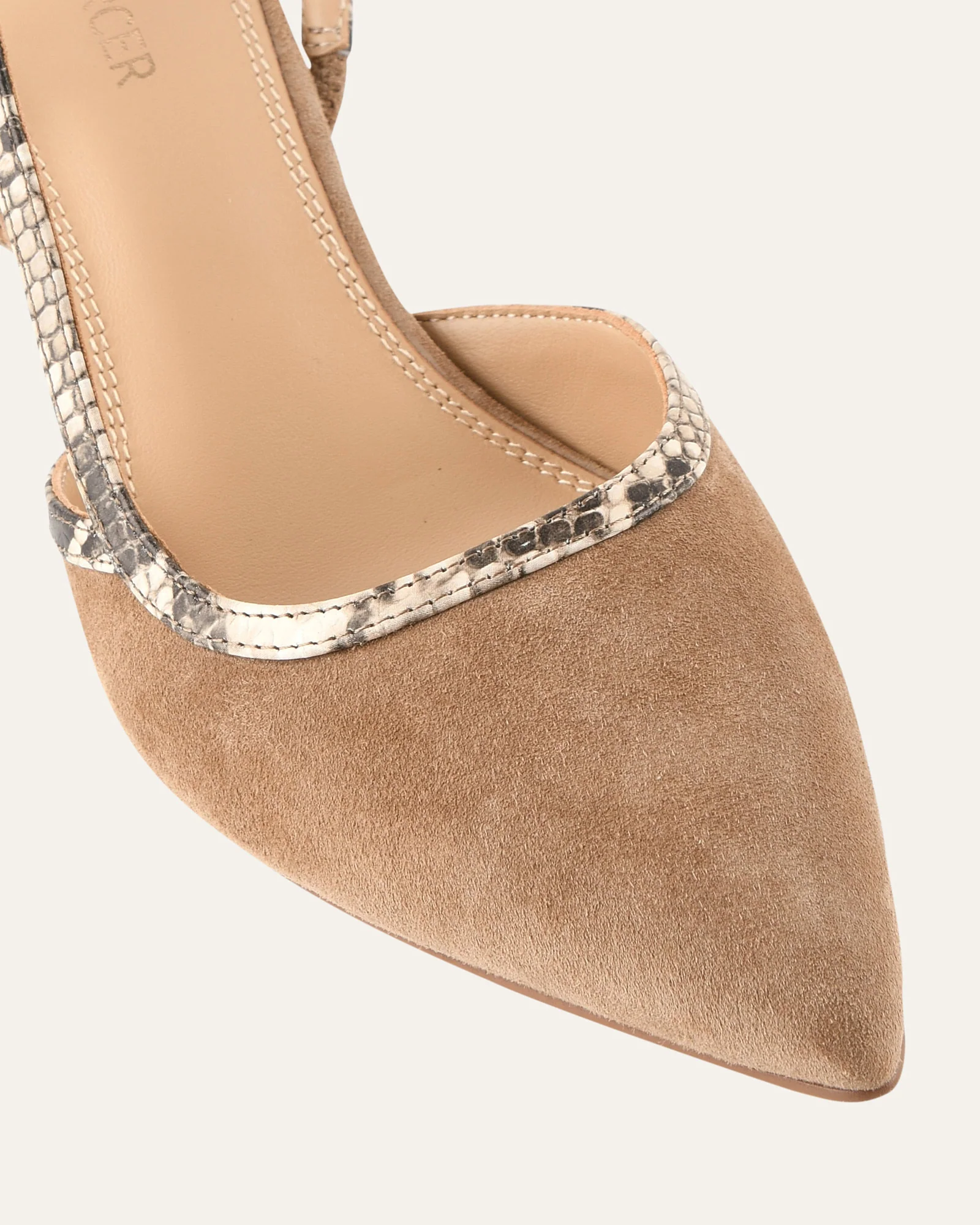 BECK MID HEELS LATTE SUEDE - Image 4