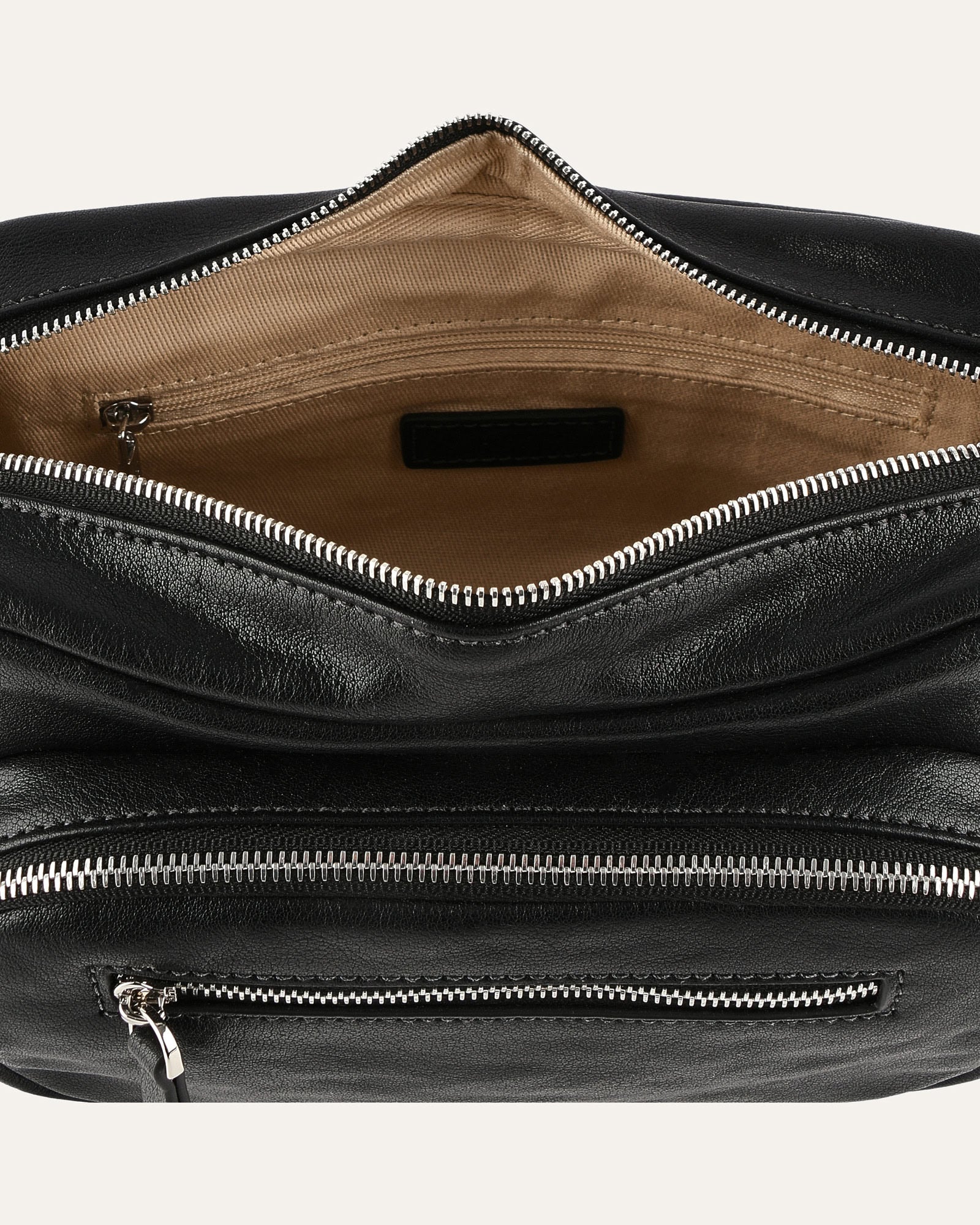 BECKY CROSSBODY BAG BLACK LEATHER - Image 5