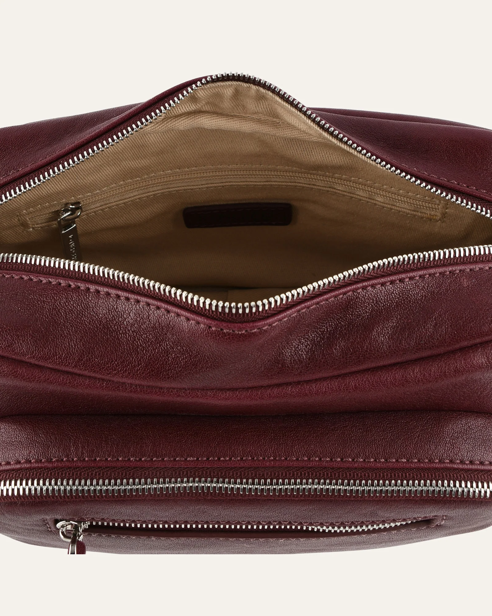 BECKY CROSSBODY BAG MERLOT LEATHER - Image 5