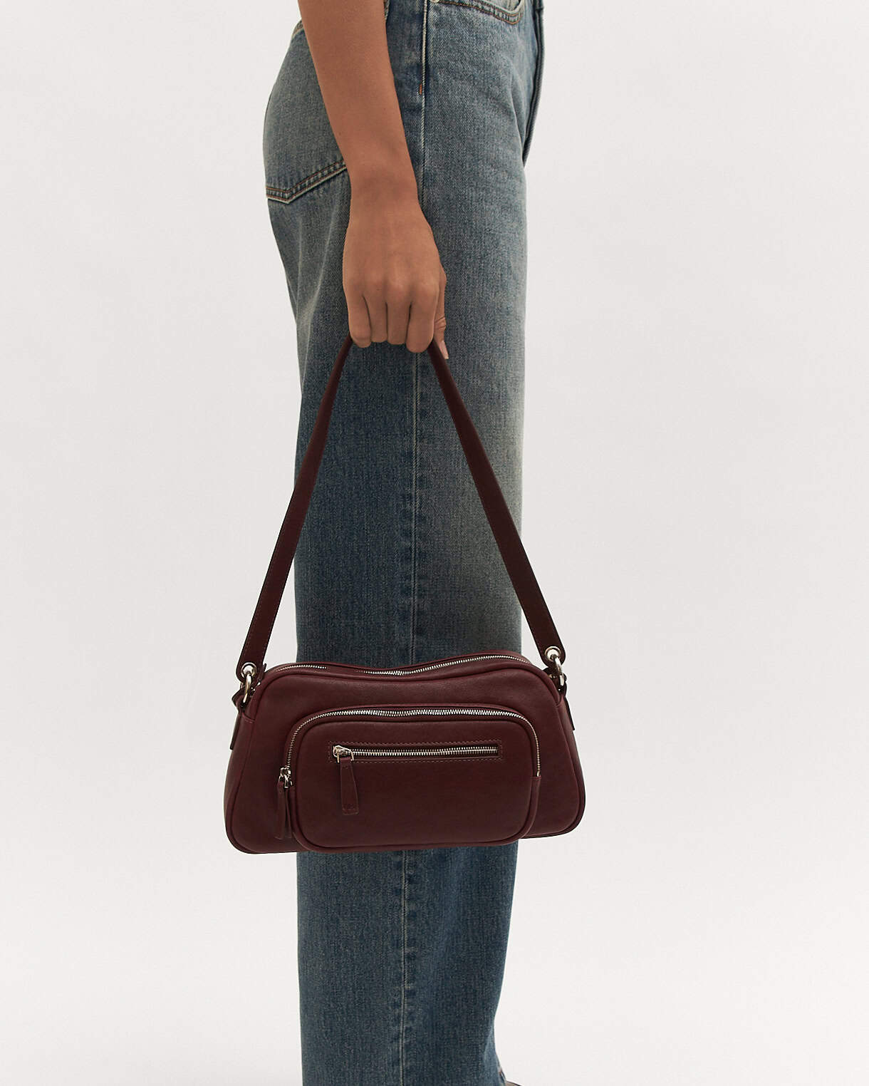 BECKY CROSSBODY BAG MERLOT LEATHER - Image 7