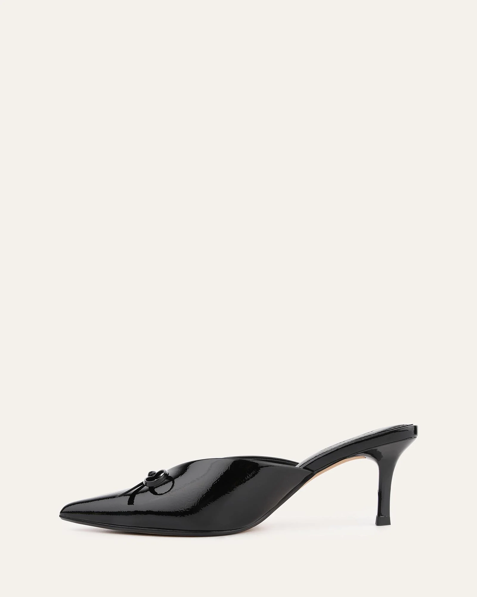 BETSY MID HEELS BLACK CRINKLE PATENT - Image 6